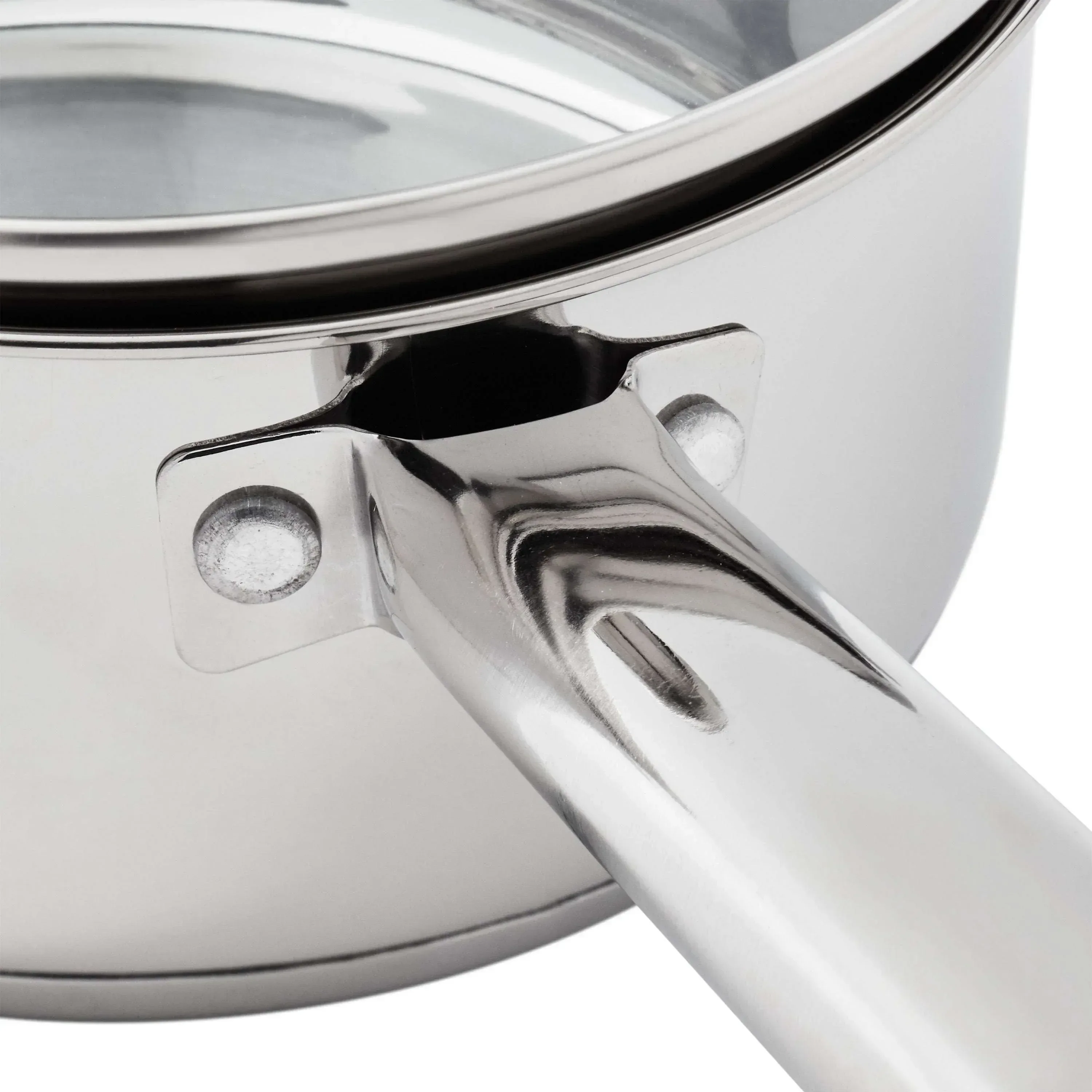 Mainstays 1 qt Oven Safe Stainless Steel Saucepan with Straining Lid - Image 4