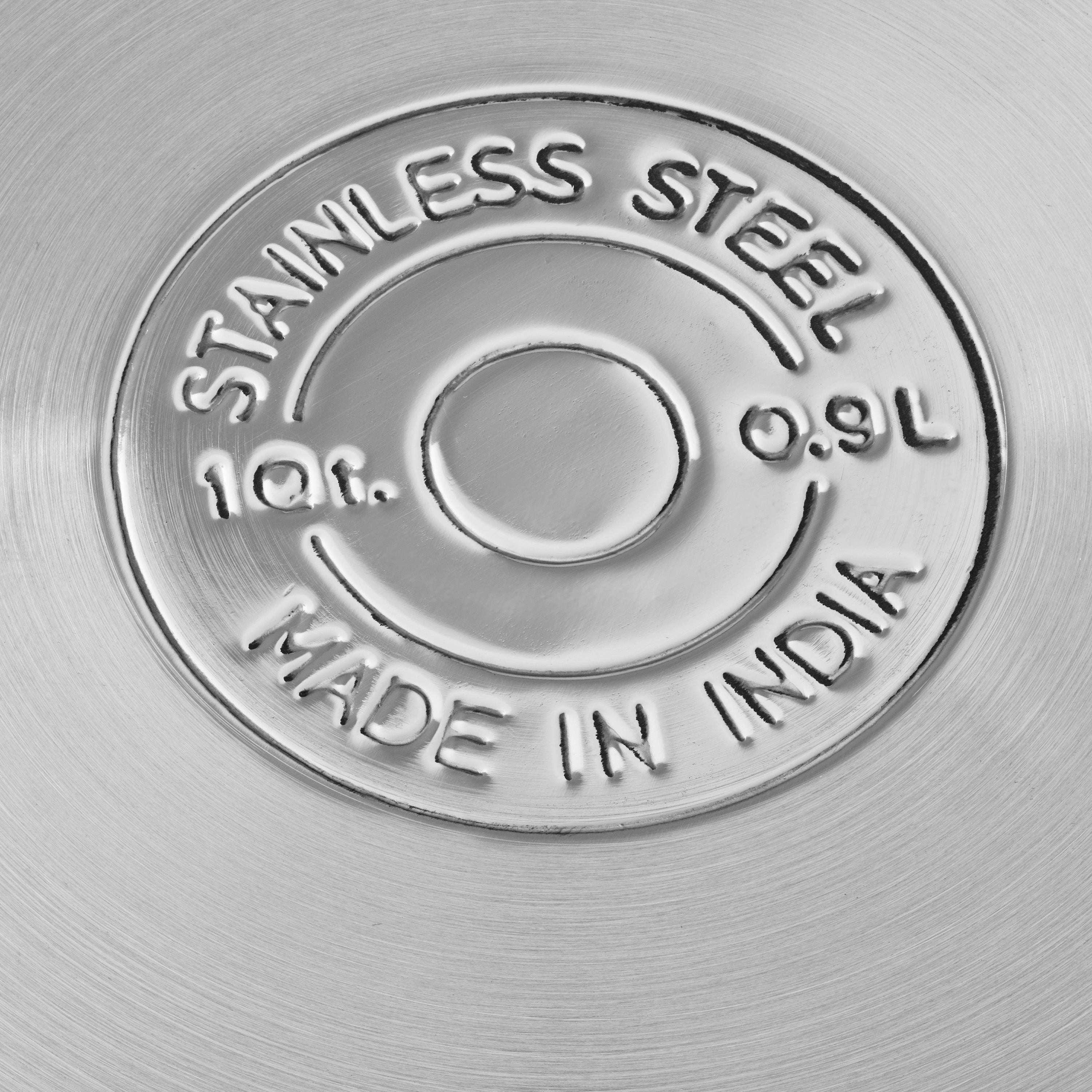 Mainstays 1 qt Oven Safe Stainless Steel Saucepan with Straining Lid - Image 5