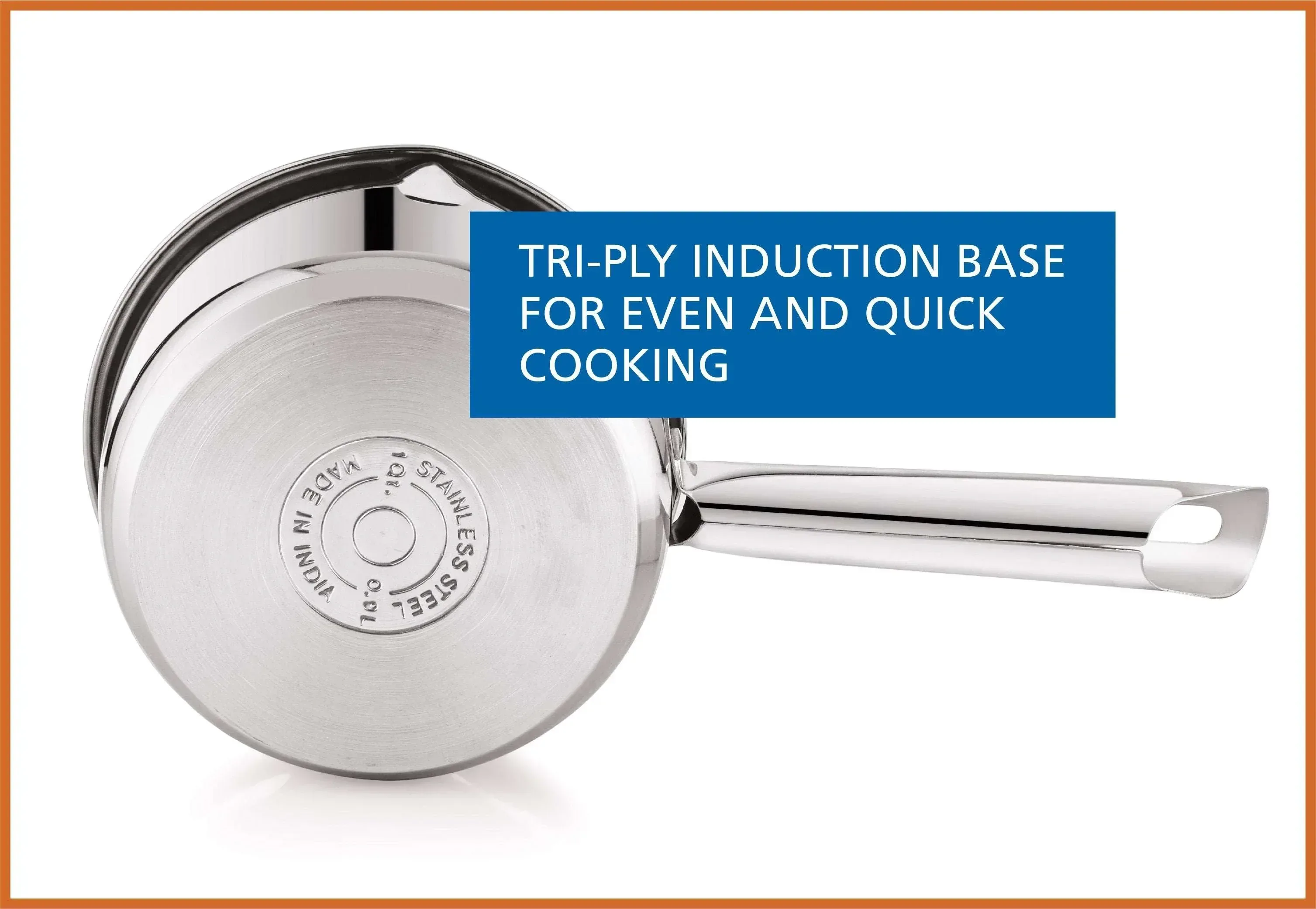 Mainstays 1 qt Oven Safe Stainless Steel Saucepan with Straining Lid - Image 7