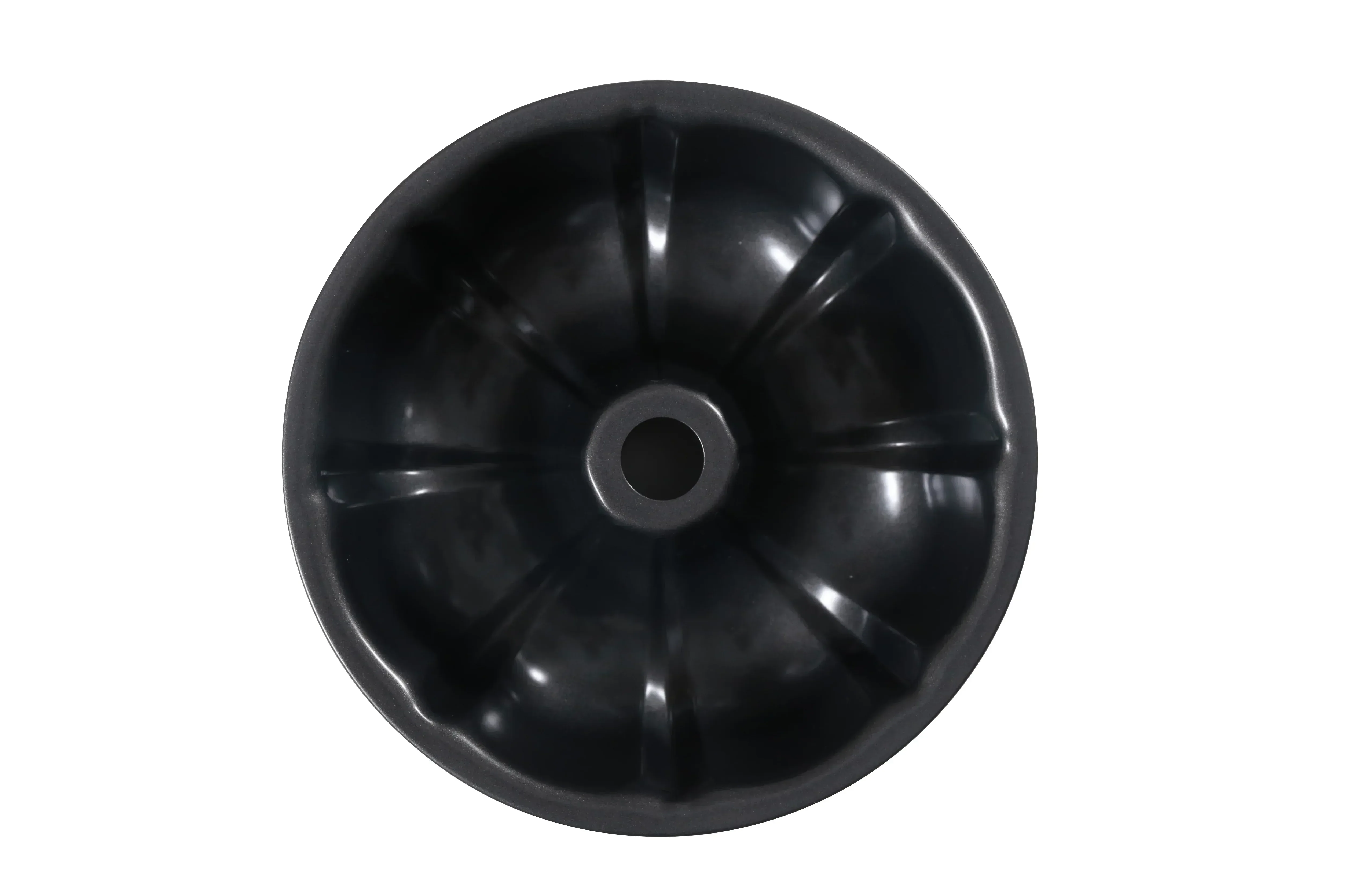 Mainstays 10" Round Nonstick Carbon Steel Fluted Cake Pan, Gray - Image 4