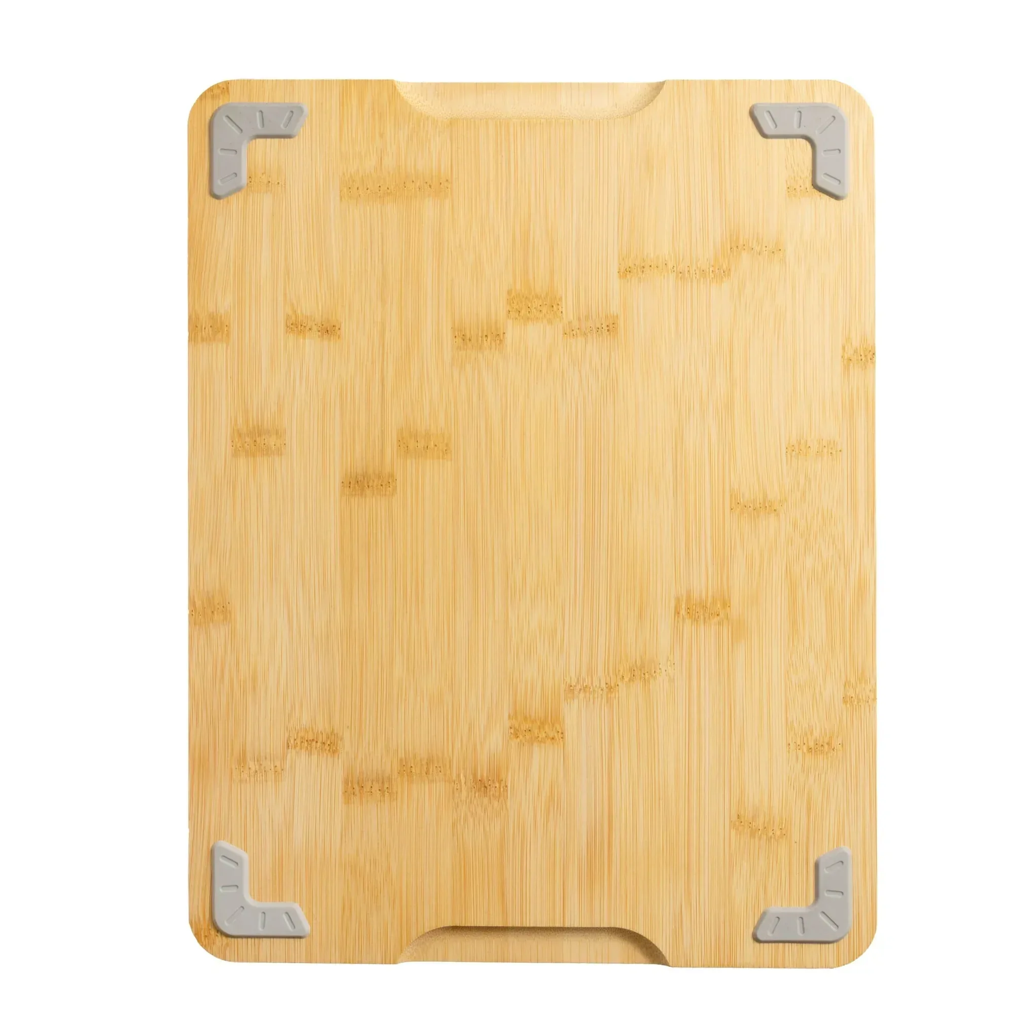 Mainstays 11" x 14.5" Non-slip Bamboo Cutting Board, 100% Natural Bamboo Color, with Juice Groove
