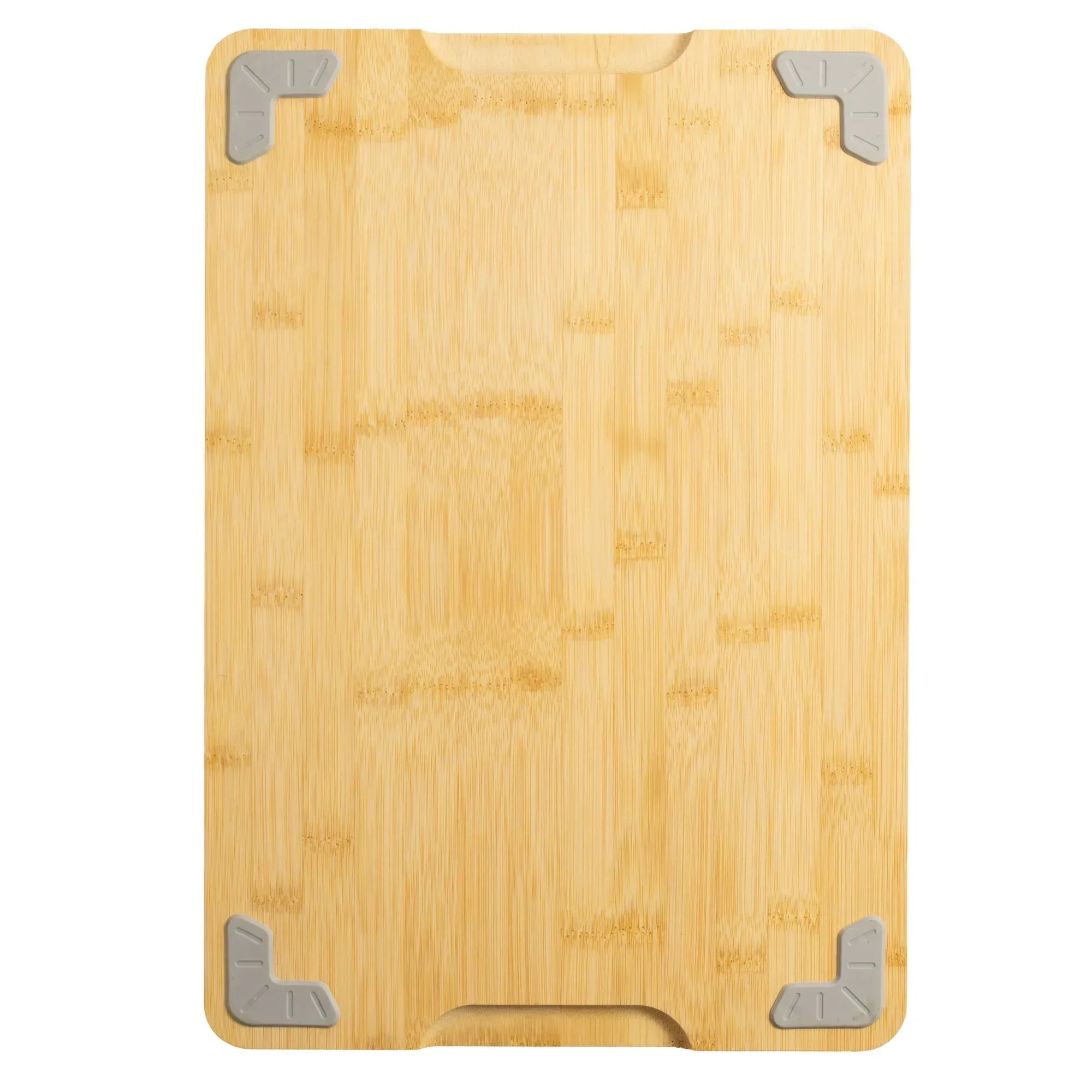 Mainstays 12" x 17.5" Non-slip Bamboo Cutting Board, 100% Natural Bamboo Color, with Juice Groove
