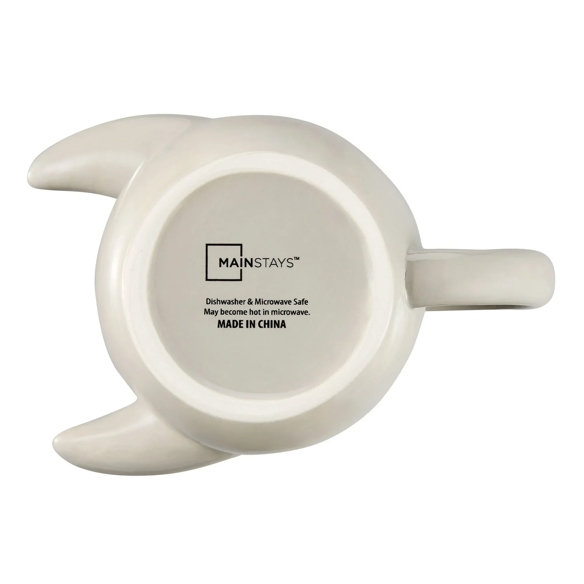 Mainstays 15.89 oz Gray Sculpted Hug Earthenware Mug - Image 6