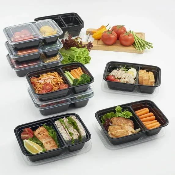 Mainstays 15 Pack 2 Compartment Meal Prep Food Storage Containers - Image 3