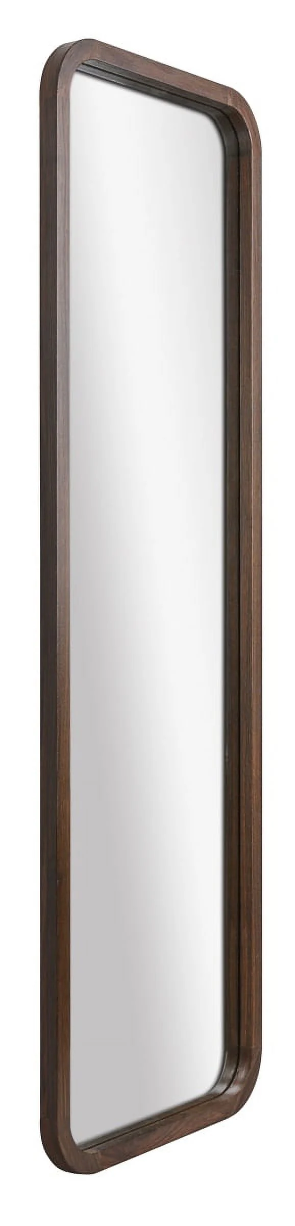 Mainstays 17x53 Walnut Framed Large Wall Mirror for Bathroom or Living Room - Image 5
