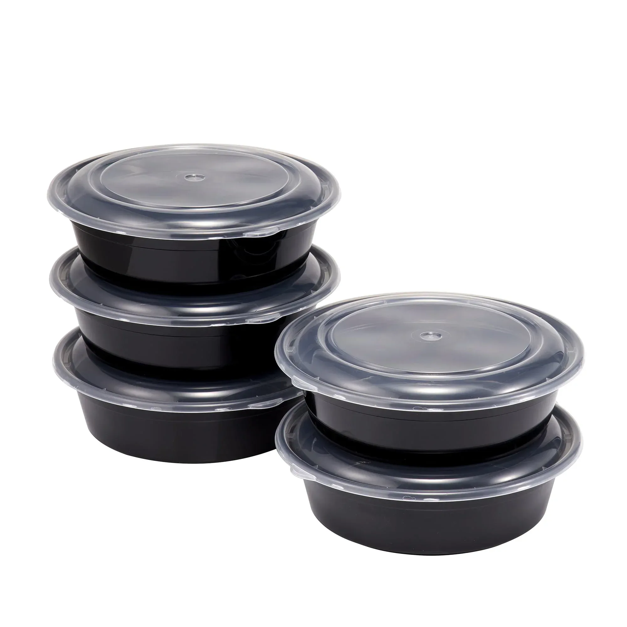 Mainstays 1L Round Meal Prep Food Storage Container, 5 Pack - Image 6