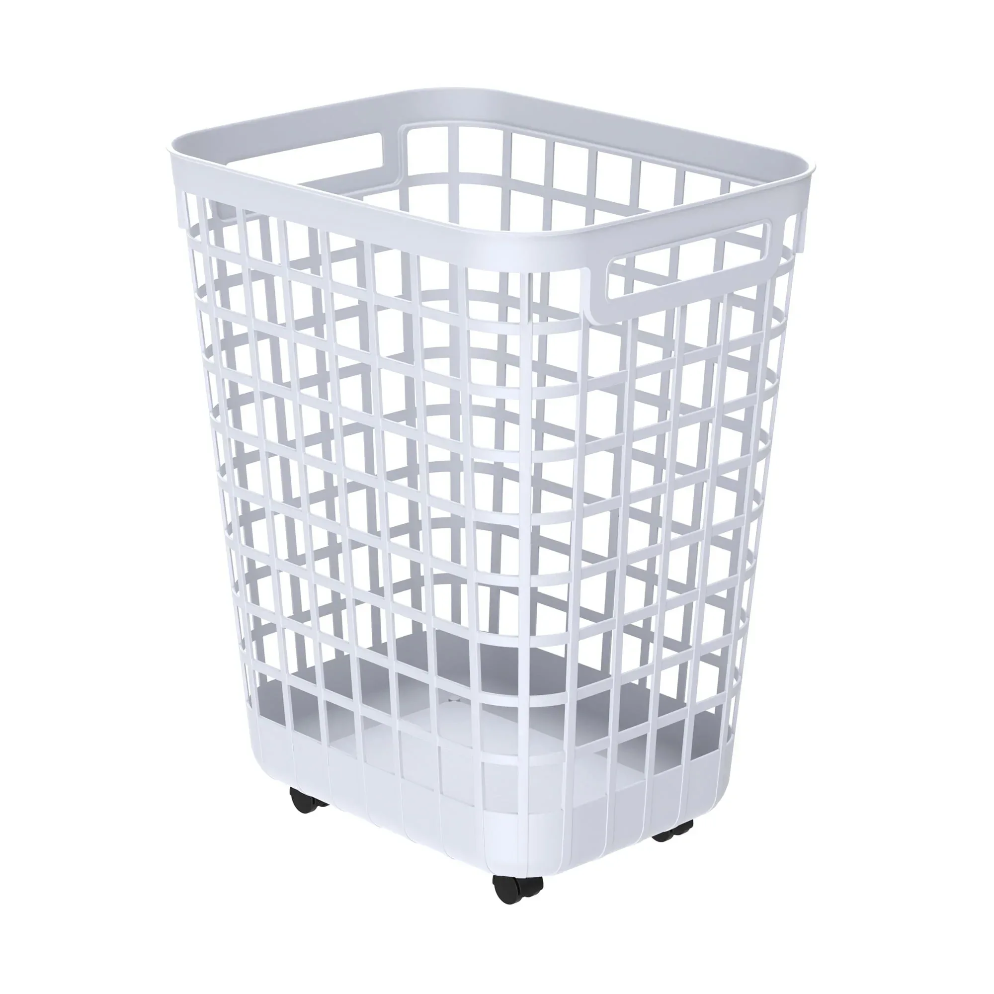 Mainstays 2.6 Bushel Rolling Laundry Hamper, Adult - Image 6