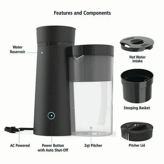 Mainstays 2-Quart Iced Tea and Iced Coffee Maker, 8-Cup - Image 2