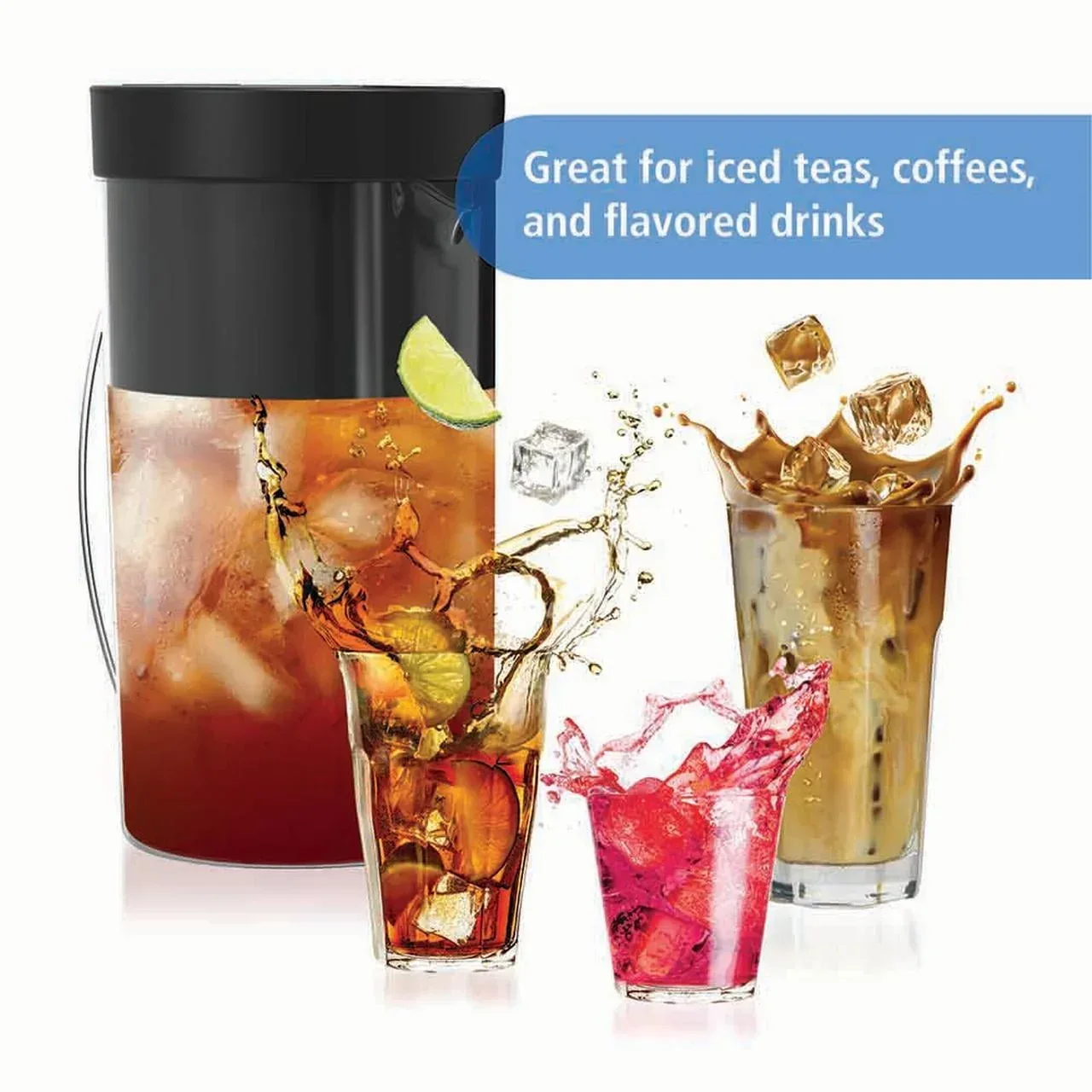 Mainstays 2-Quart Iced Tea and Iced Coffee Maker, 8-Cup - Image 3
