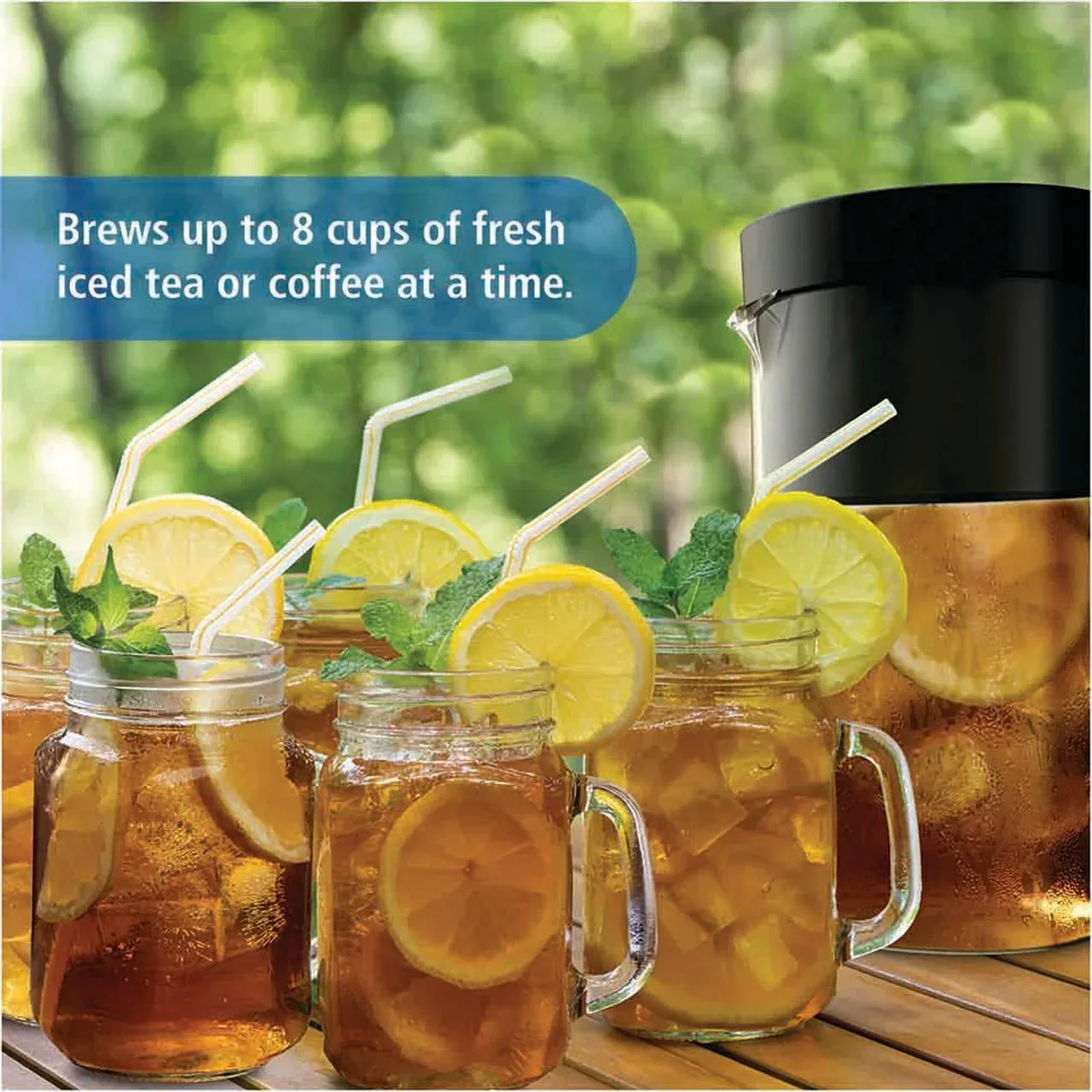 Mainstays 2-Quart Iced Tea and Iced Coffee Maker, 8-Cup - Image 6