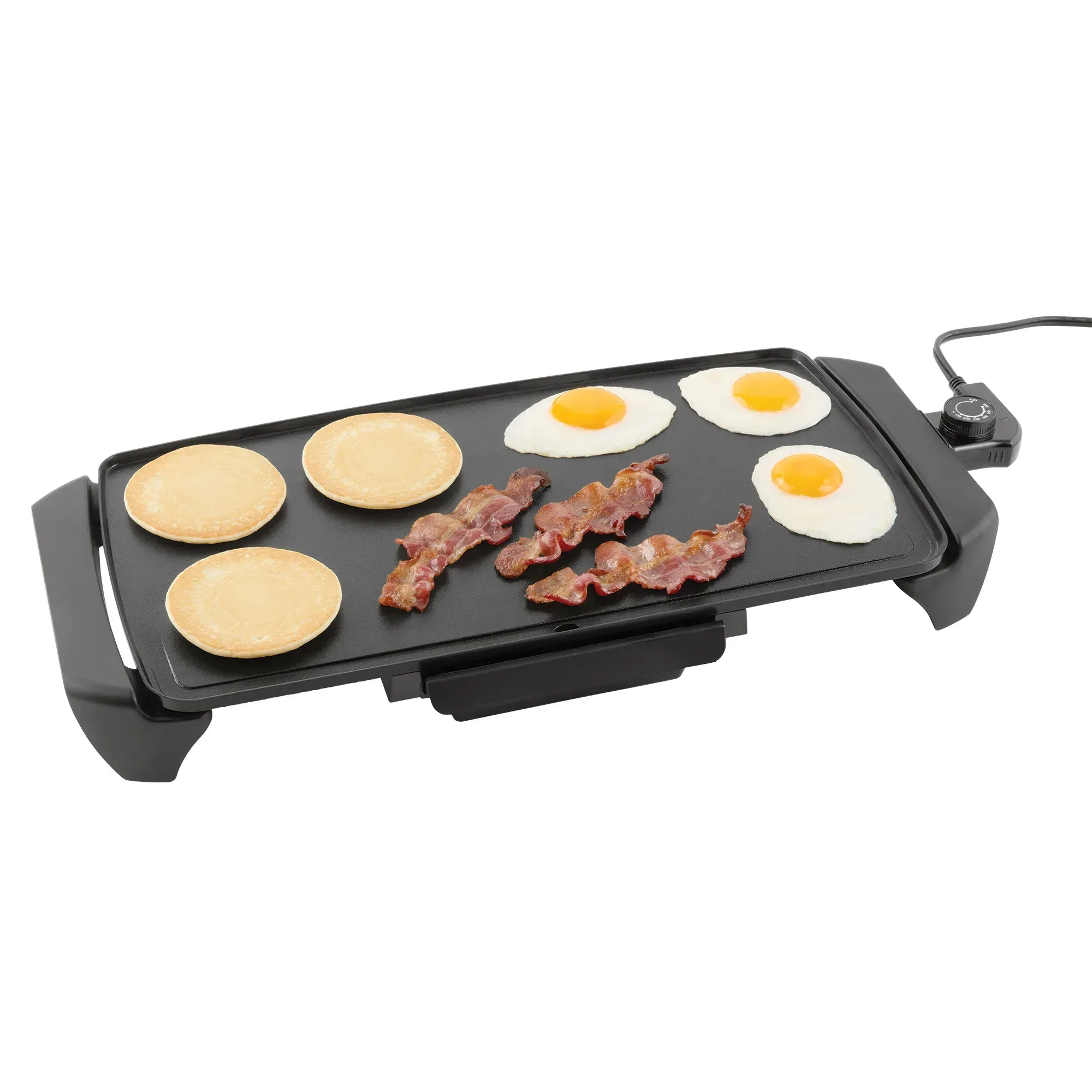 Mainstays 20” Electric Griddle - Non-Stick, Temperature Control,1500 W,Ceramic Coating - Image 3
