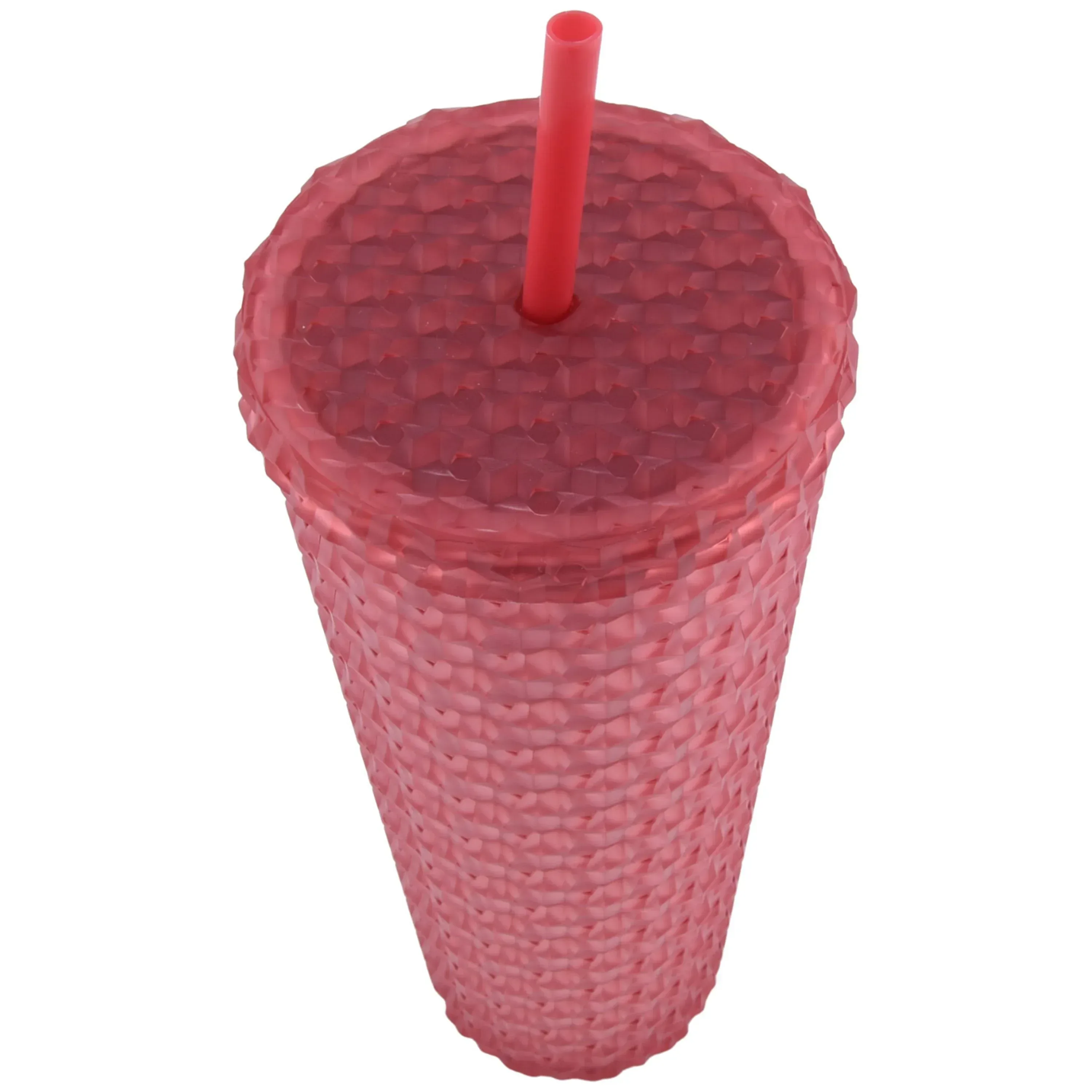 Mainstays 26 oz Rose Gold Plastic Tumbler, 4 Pack - Image 4