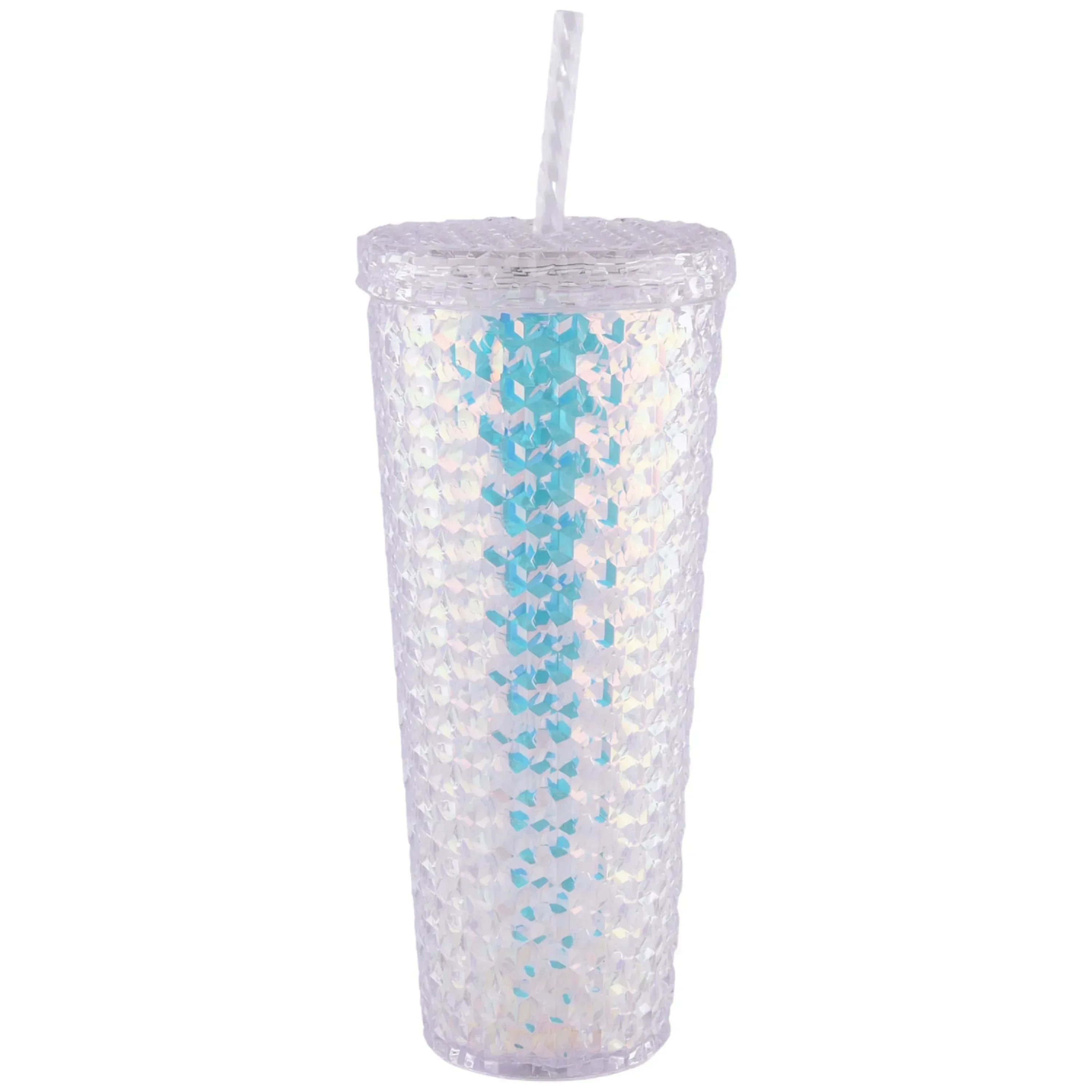 Mainstays 26 oz Rose Gold Plastic Tumbler, 4 Pack - Image 5