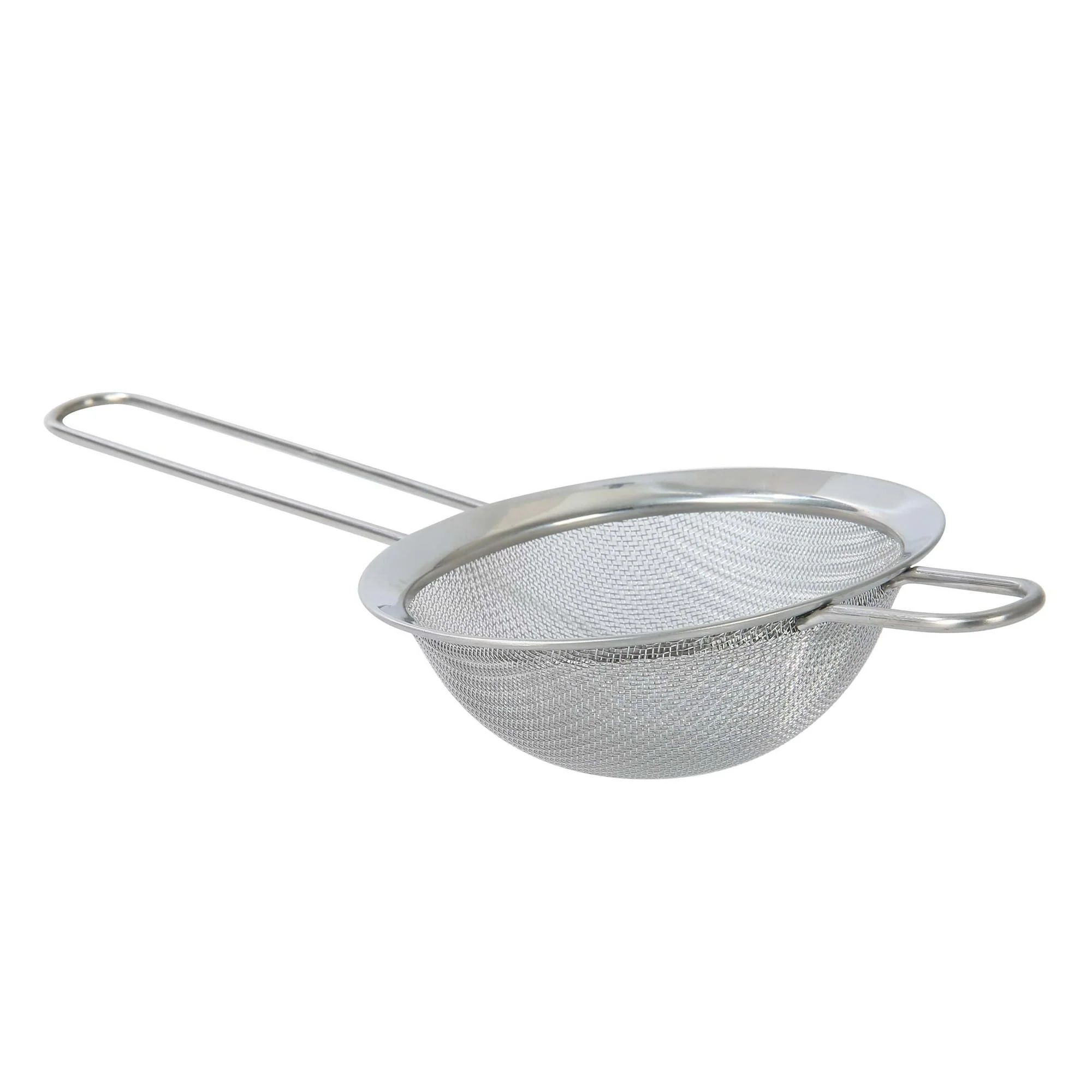 Mainstays 3 Pack Premium Stainless Steel Fine Mesh Strainers, 4", 6", and 8", Silver - Image 3