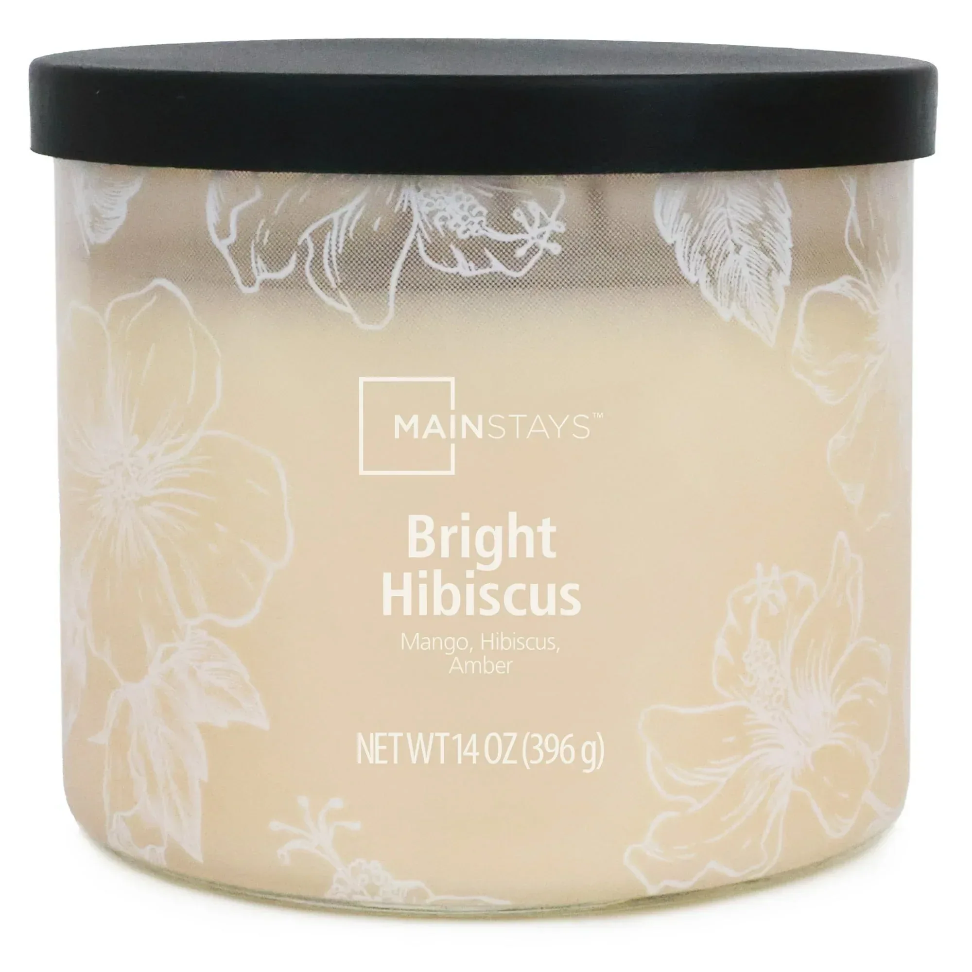 Mainstays 3-Wick Ombre Wrap Bright Hibiscus Scented Candle, 14 oz - Image 2