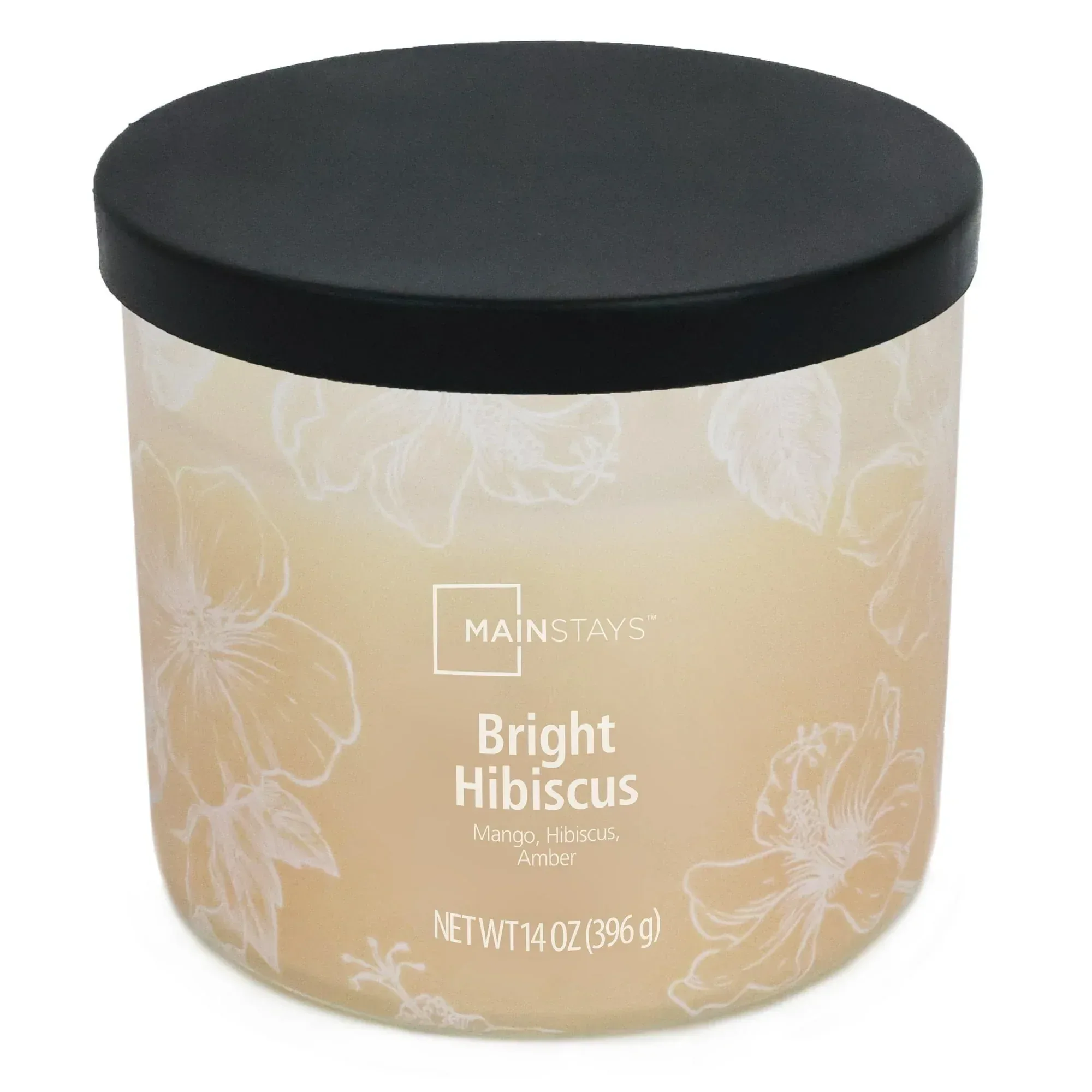 Mainstays 3-Wick Ombre Wrap Bright Hibiscus Scented Candle, 14 oz - Image 4