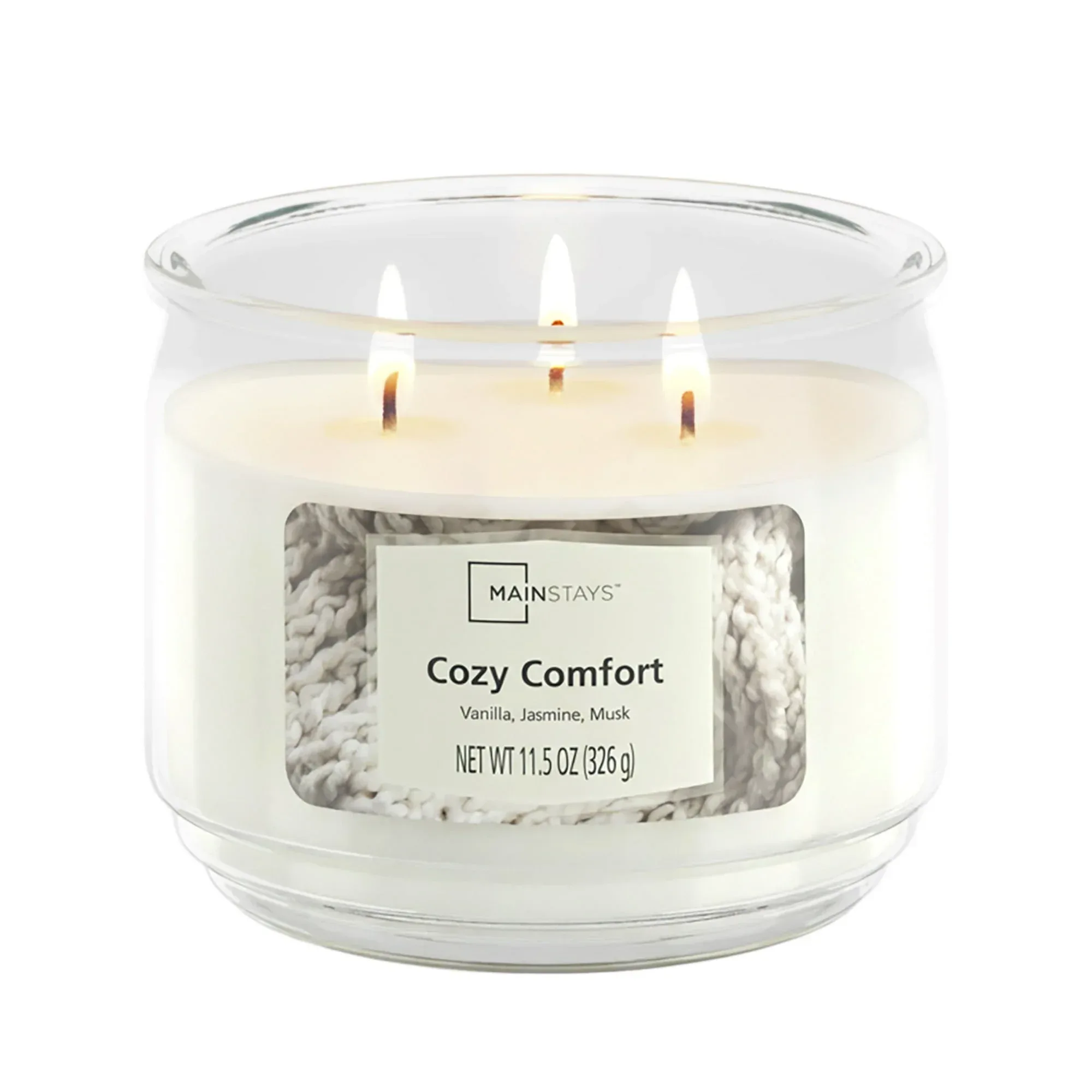 Mainstays 3-Wick Scented Glass Jar Candle, 11.5oz. - Image 9
