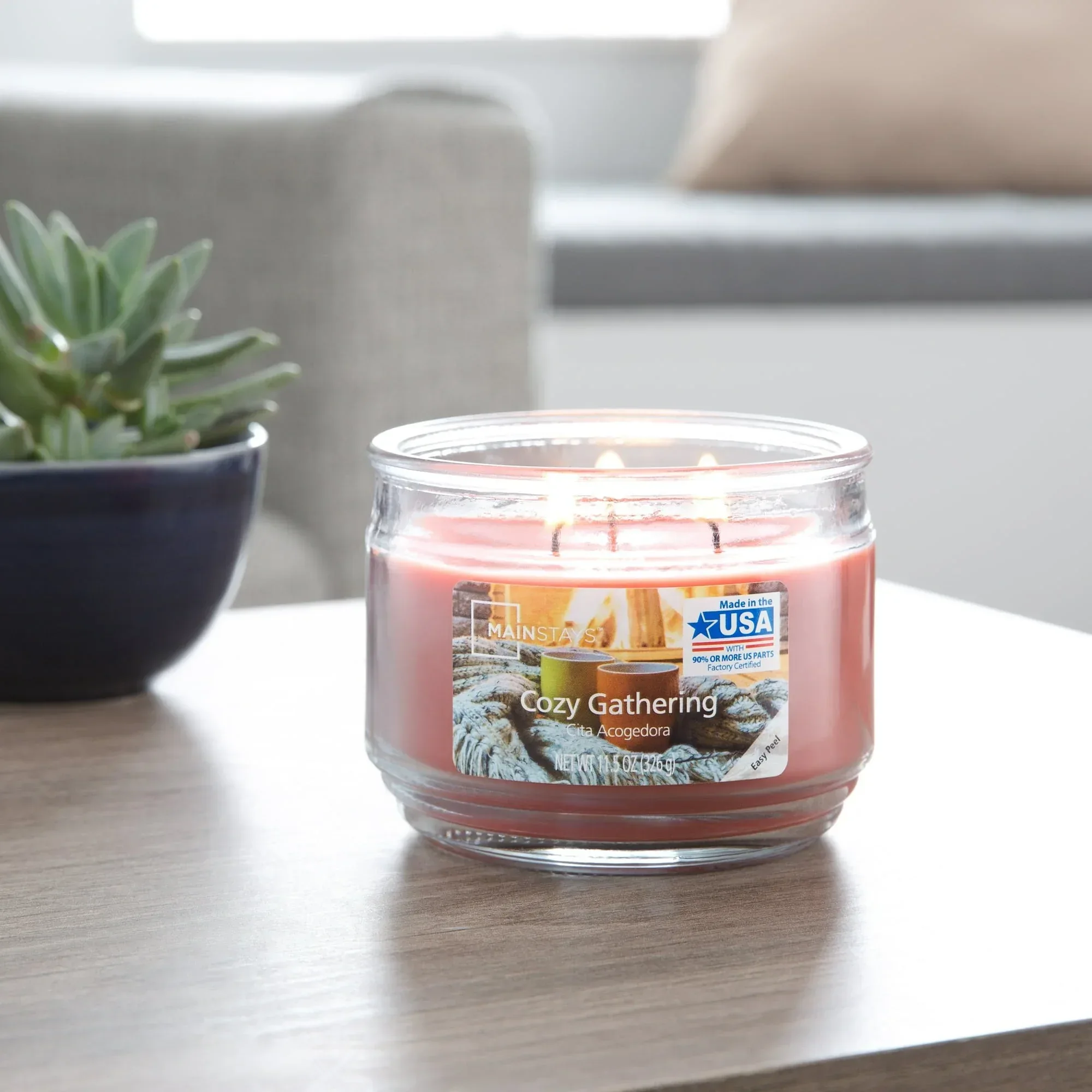 Mainstays 3-Wick Scented Glass Jar Candle, 11.5oz. - Image 21