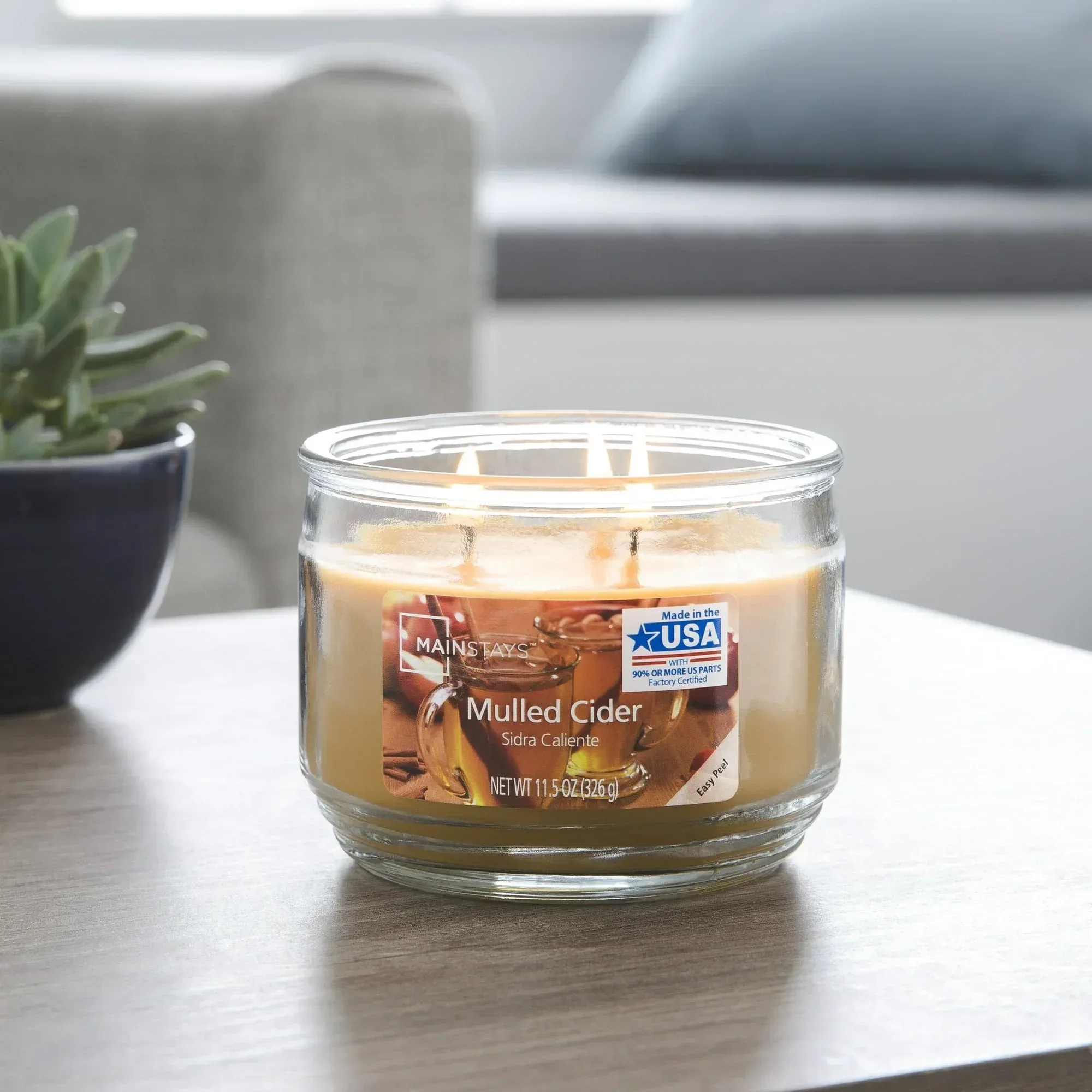 Mainstays 3-Wick Scented Glass Jar Candle, 11.5oz. - Image 26