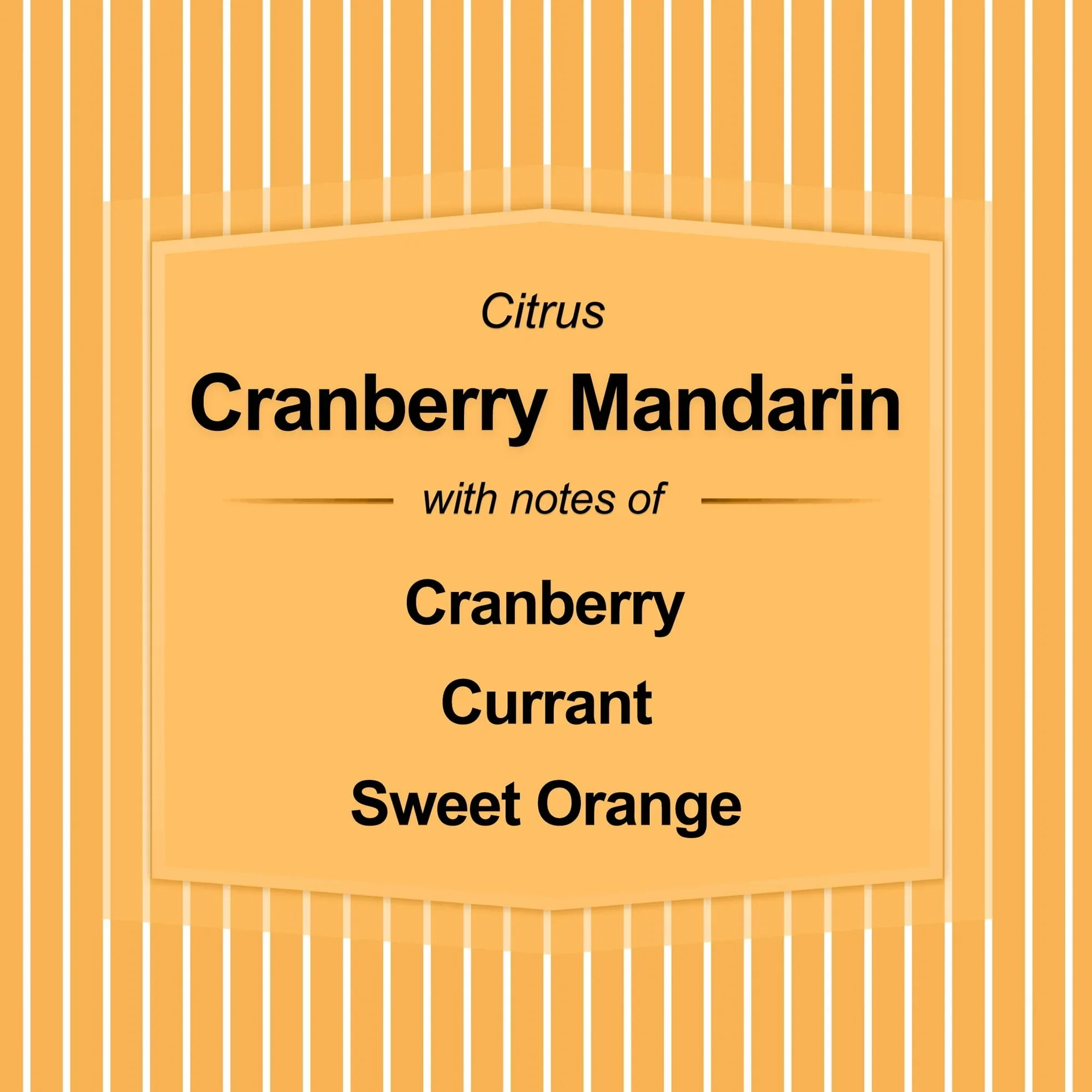 Mainstays 3-Wick Textured Wrapped Cranberry Mandarin Scented Candle, 14 oz - Image 3