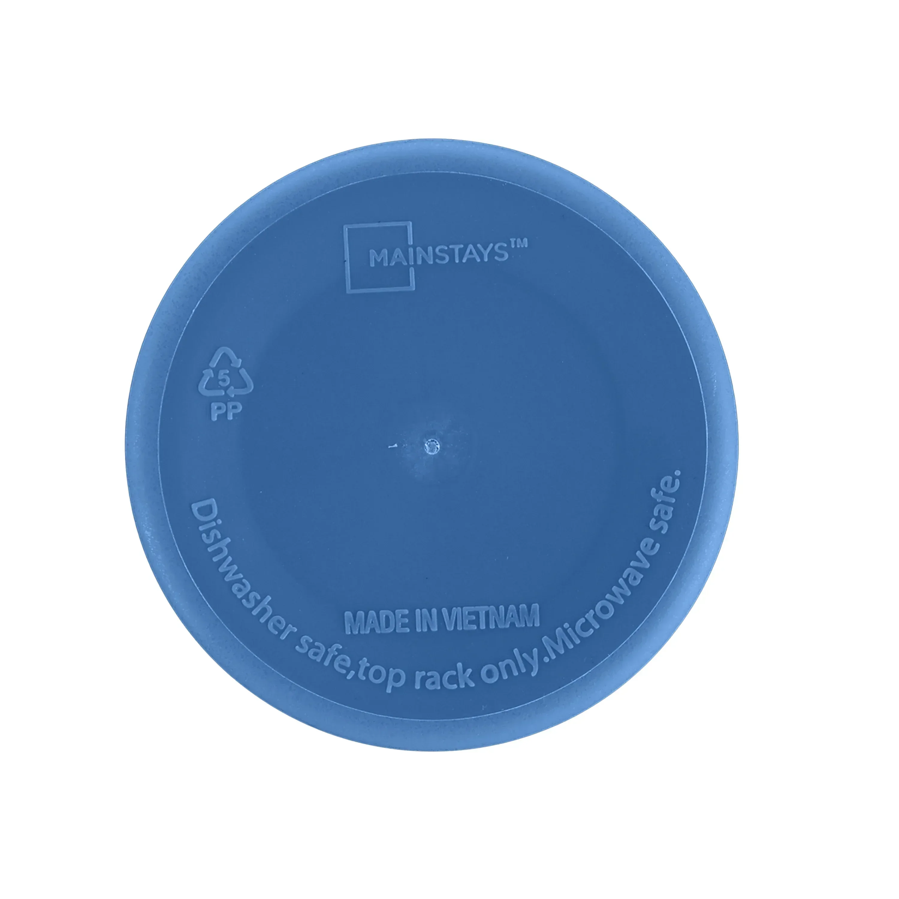 Mainstays 30-Piece Blue Etched Checkered Plastic Dinnerware Set, Includes 10 Plates, 10 Bowls, 10 Tumblers - Image 6