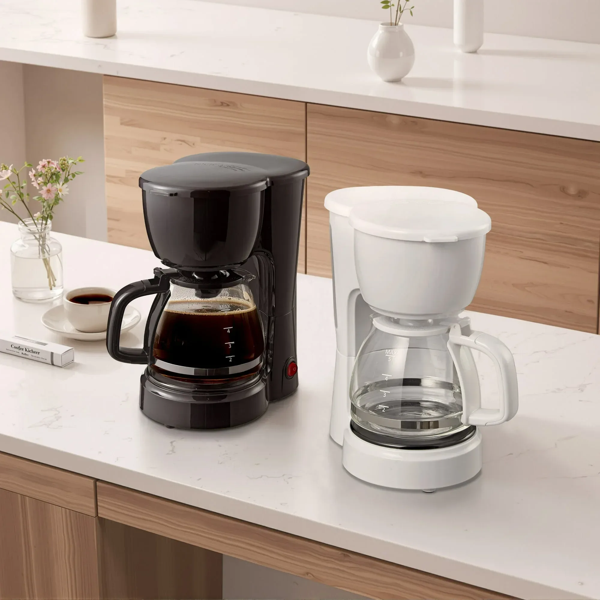 Mainstays 5-Cup Drip Coffee Maker Black, New - Image 5