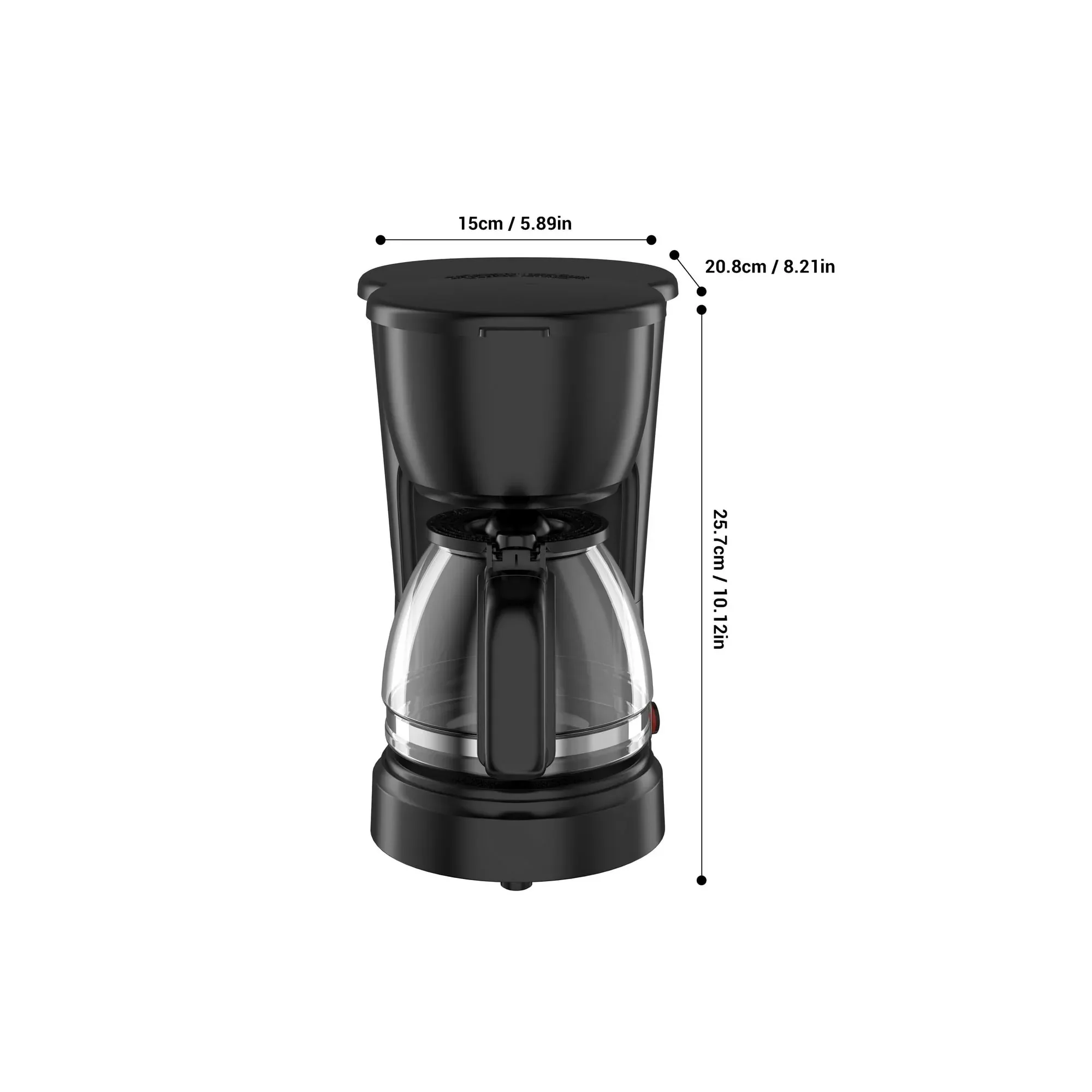 Mainstays 5-Cup Drip Coffee Maker Black, New - Image 8