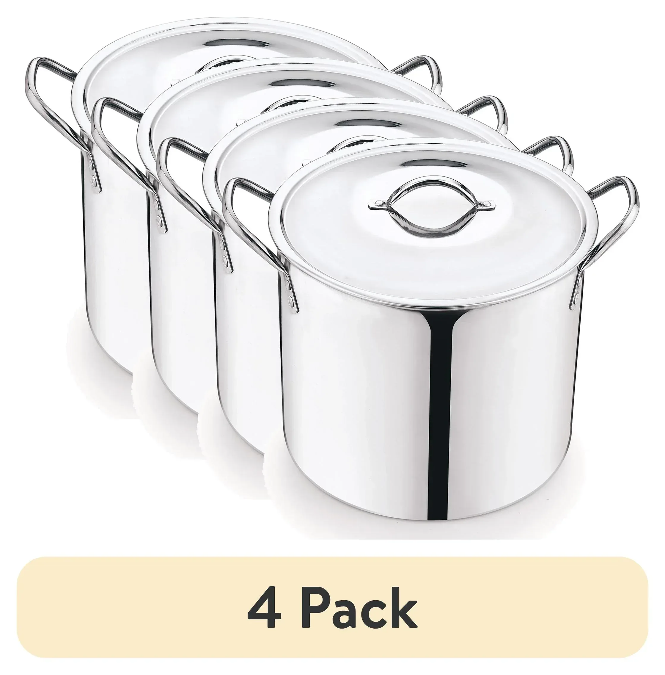 Mainstays 8-Qt Stainless Steel Stock Pot with Metal Lid, Ultra Durable, Stay-Cool Handles, Hand Wash Only - Image 10