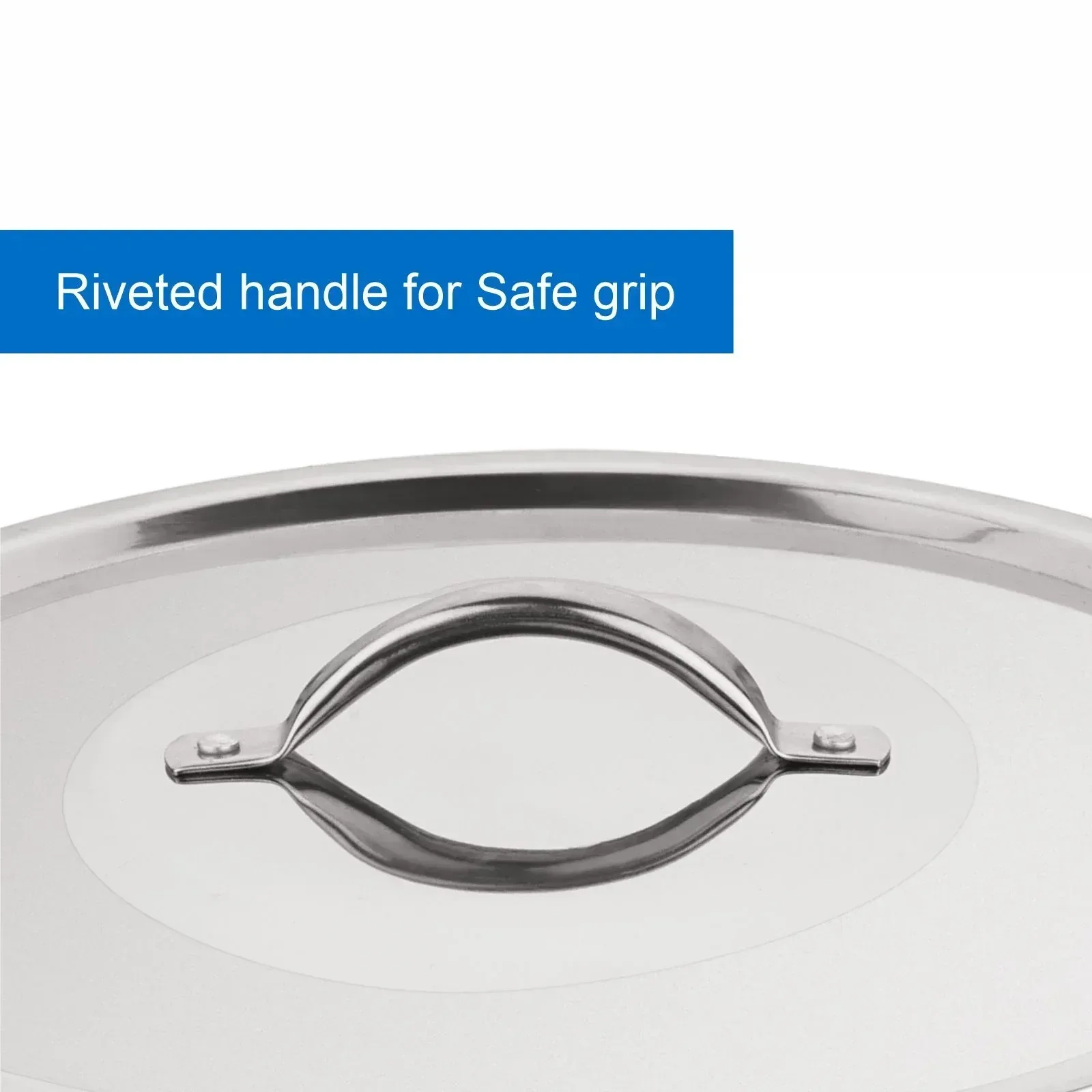 Mainstays 8-Qt Stainless Steel Stock Pot with Metal Lid, Ultra Durable, Stay-Cool Handles, Hand Wash Only - Image 8