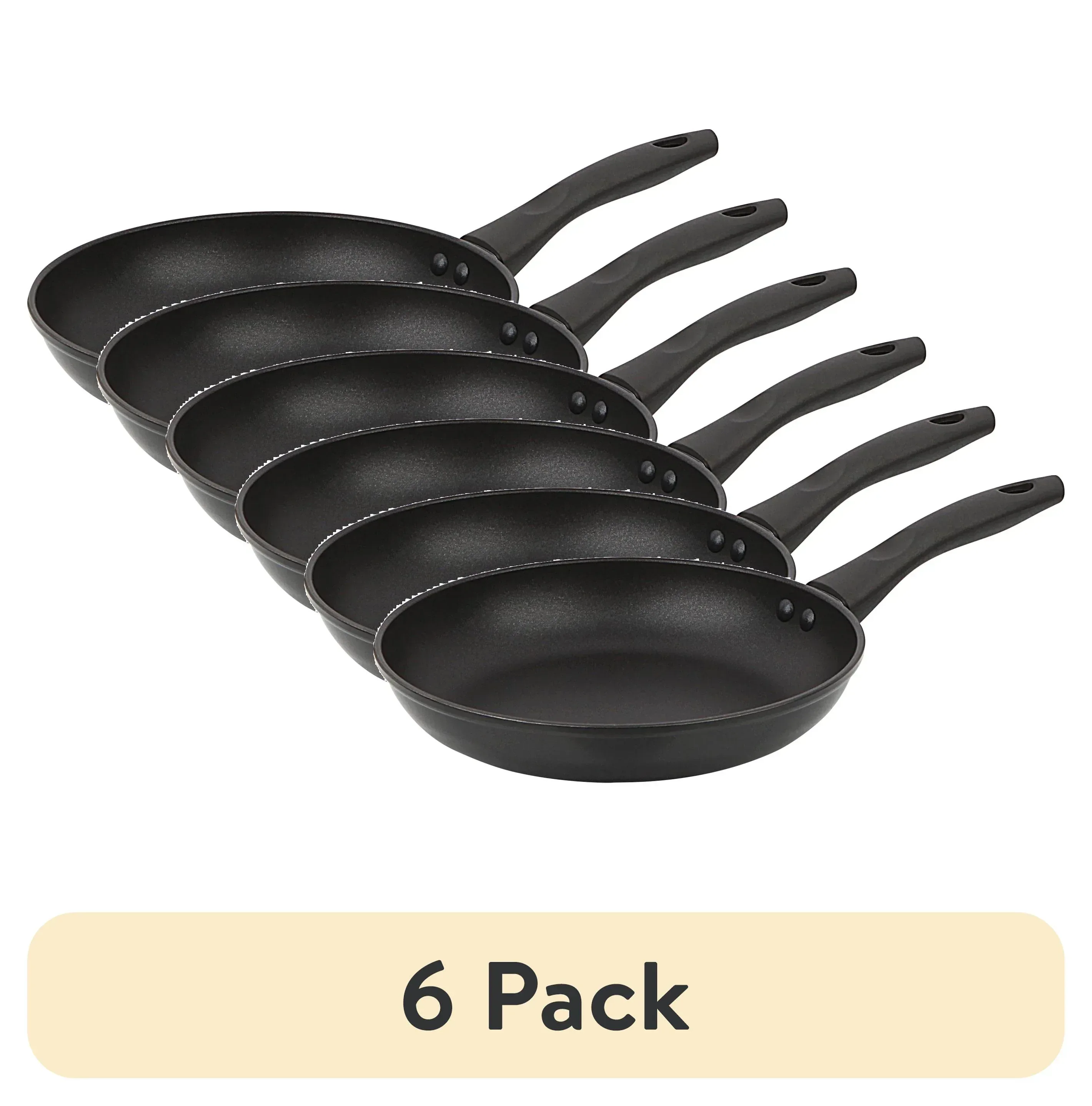 Mainstays 9.5" Non-Stick Aluminum Alloy Skillet Black Dishwasher Safe - Image 9