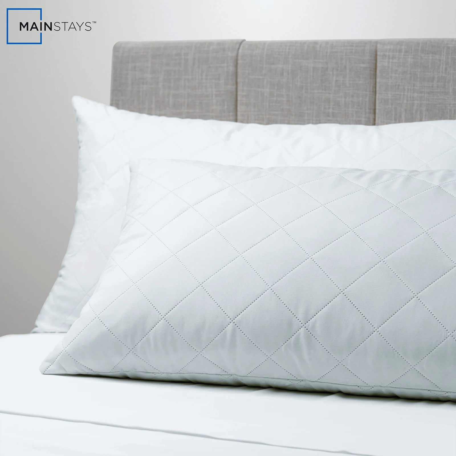 Mainstays Brushed Microfiber Foam Cluster King Bed Pillow - Antimicrobial - Image 6