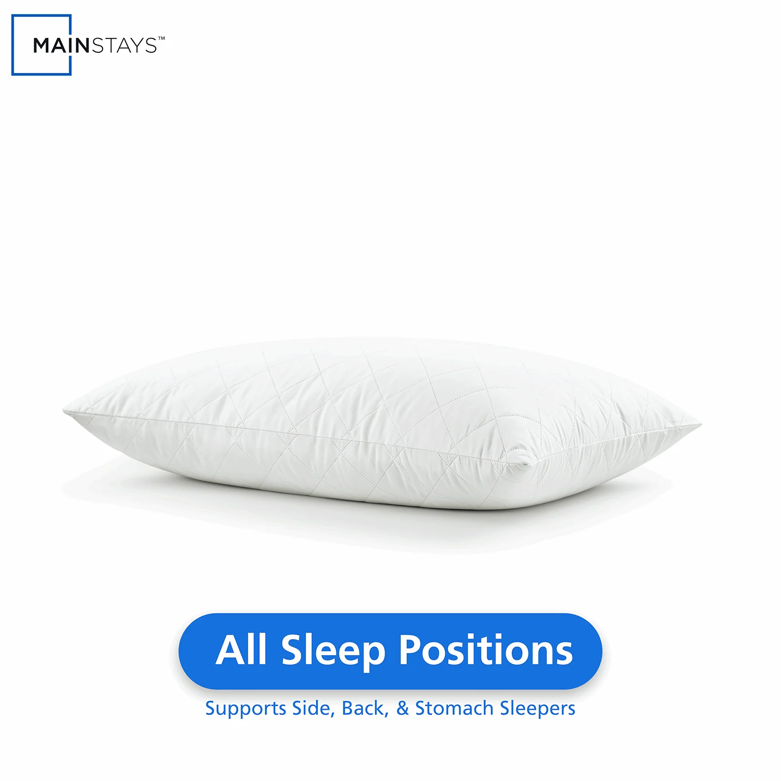 Mainstays Brushed Microfiber Foam Cluster King Bed Pillow - Antimicrobial - Image 9