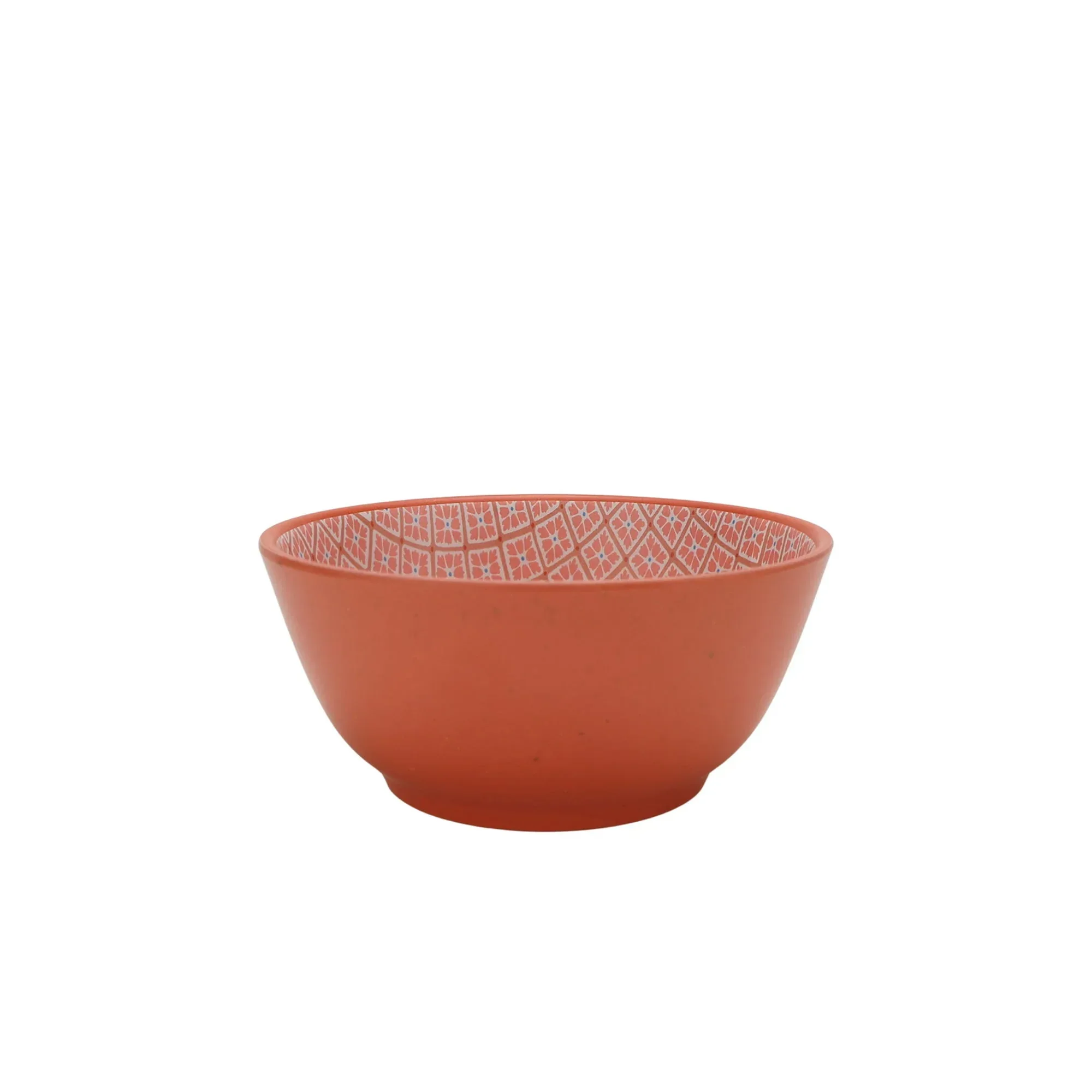 Mainstays by Becky G. & Alejandra Bamboo Melamine 12-Piece Dinnerware Set, Orange - Image 3