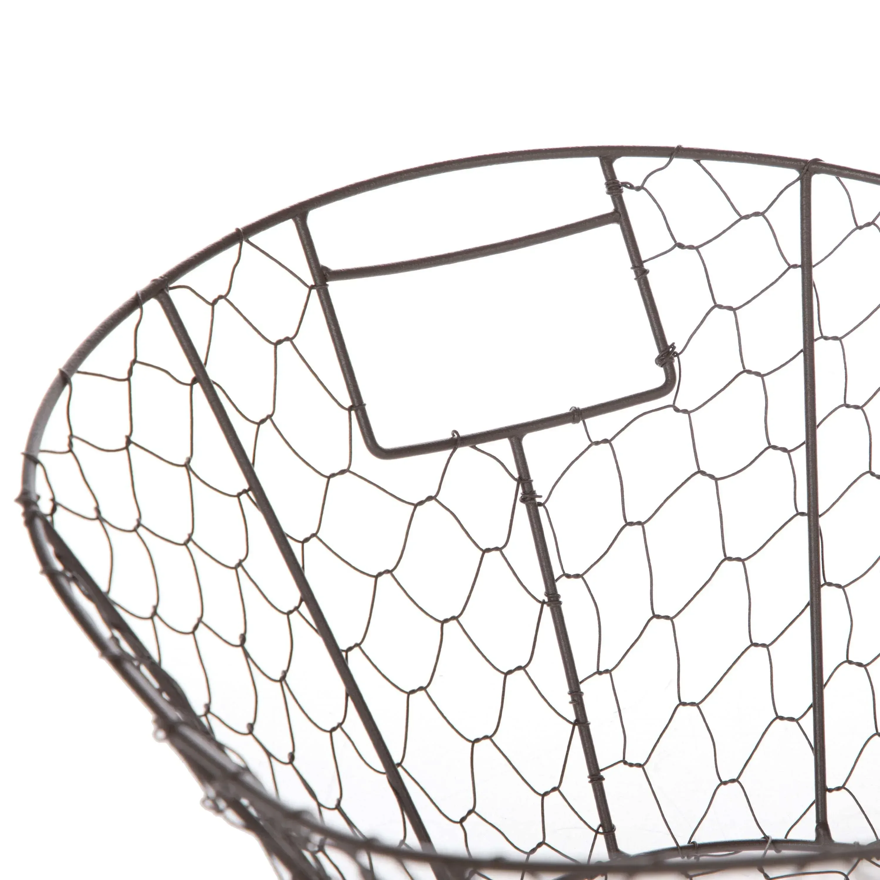Mainstays Chicken Wire Decorative Storage Basket with Handles - Image 2