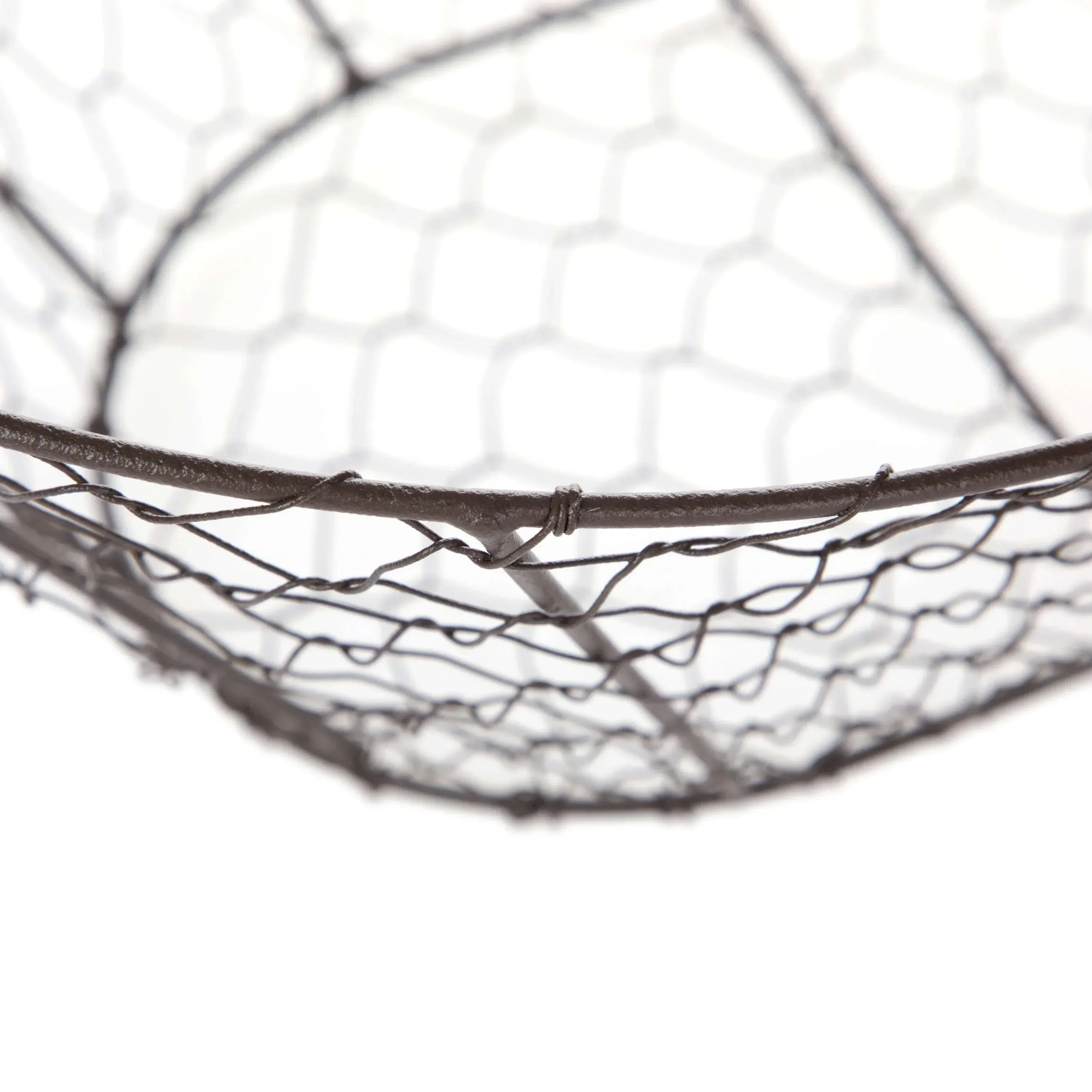 Mainstays Chicken Wire Decorative Storage Basket with Handles - Image 5
