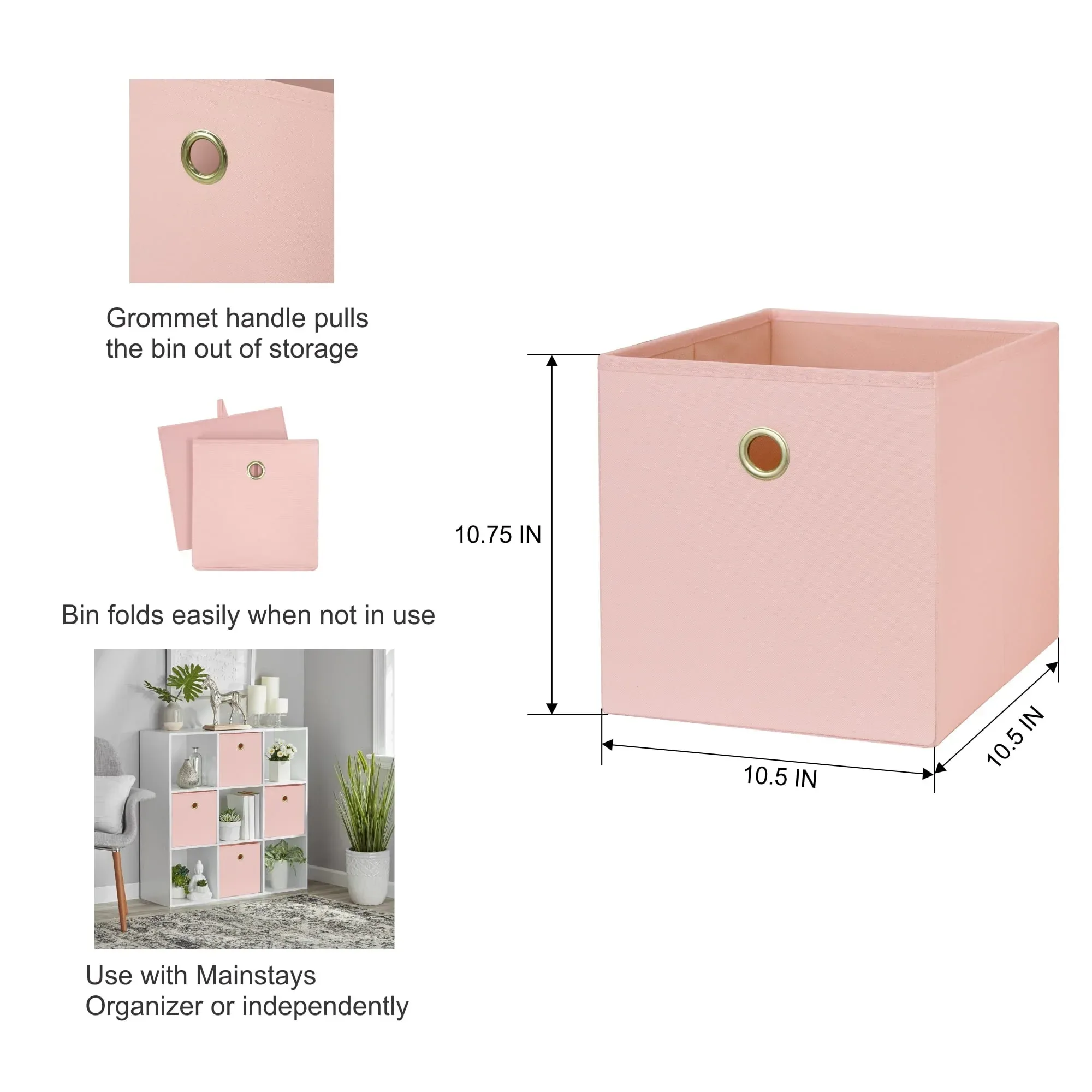 Mainstays Collapsible Fabric Cube Storage Bin - Image 37