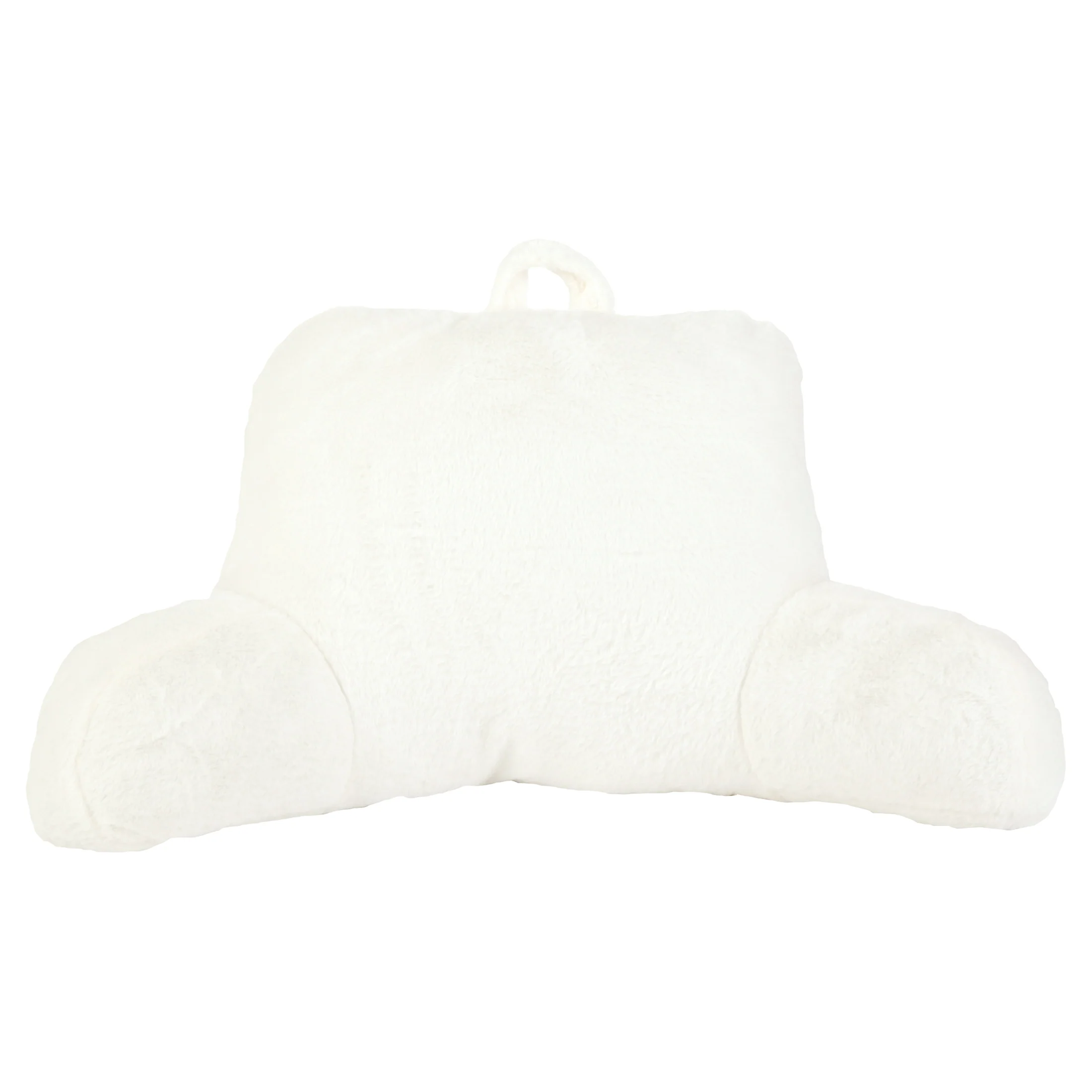 Mainstays Faux Fur Plush Backrest Pillow, Specialty Size, Aqua - Image 13