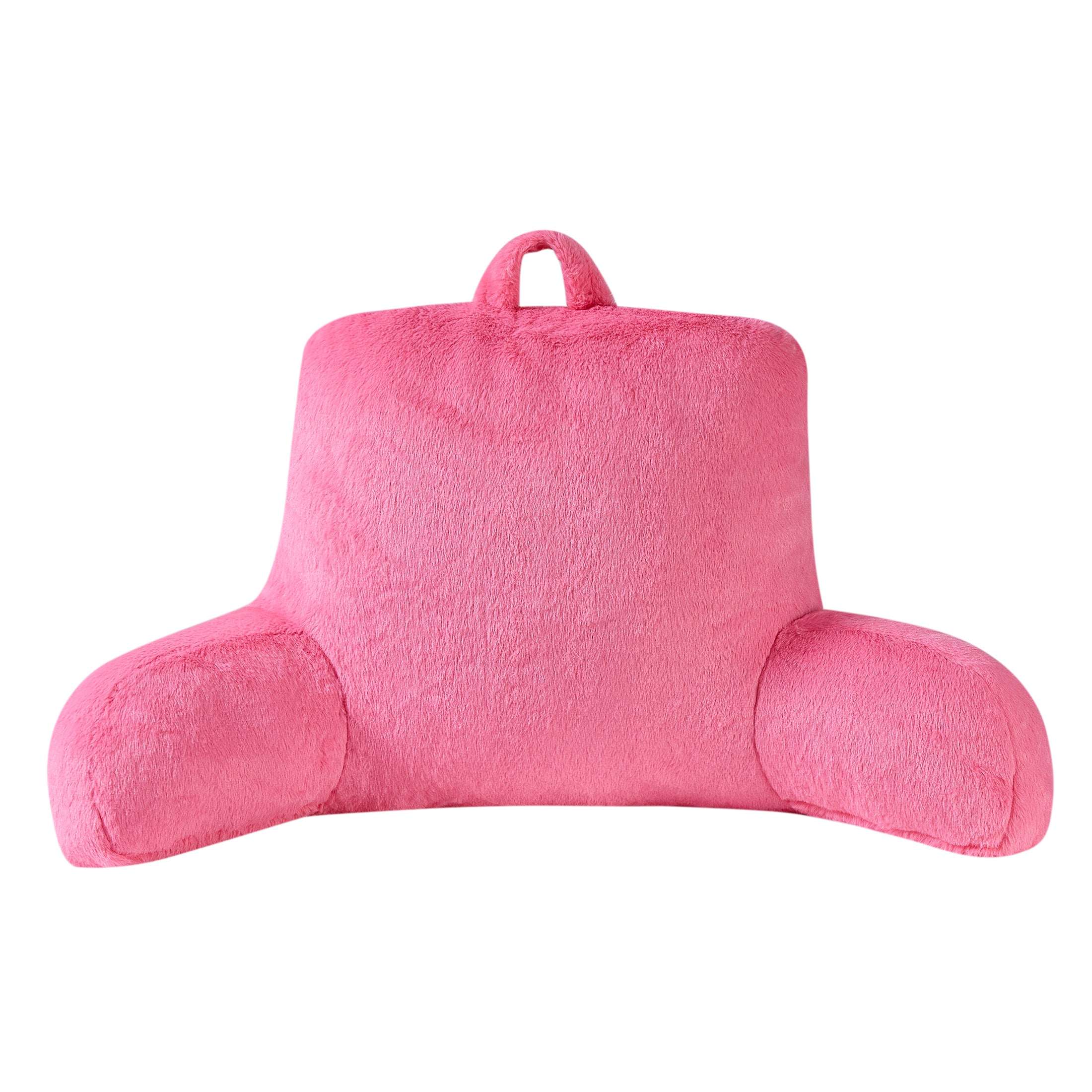 Mainstays Faux Fur Plush Backrest Pillow, Specialty Size, Aqua - Image 15
