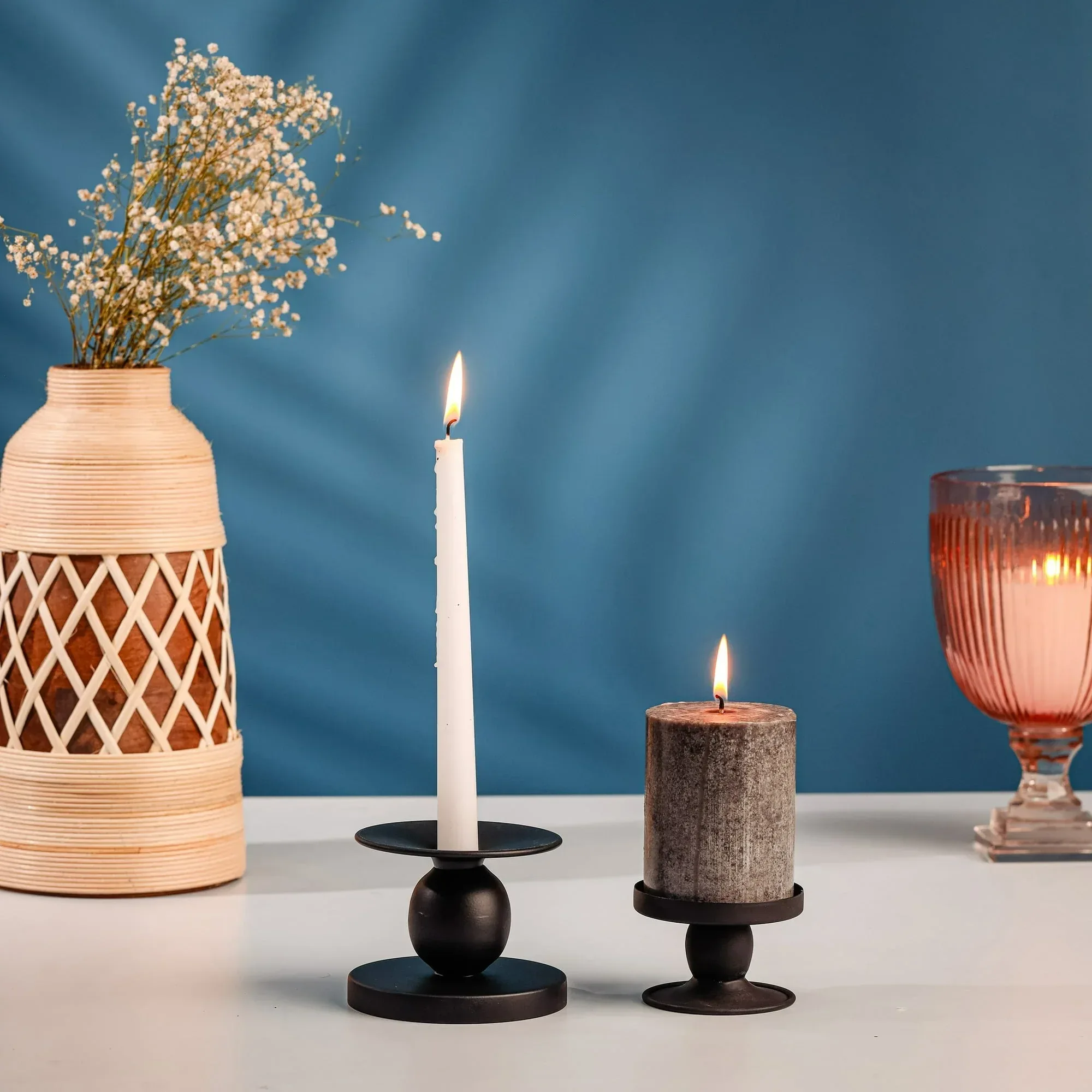 Mainstays Flippable Candle Holder, Black - Image 16