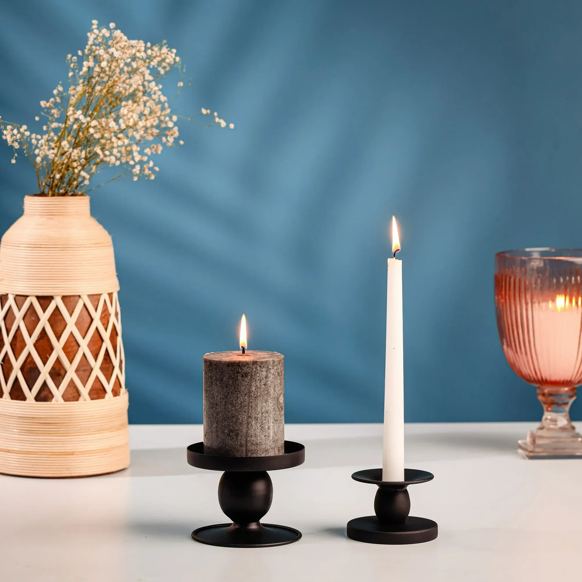 Mainstays Flippable Candle Holder, Black - Image 8