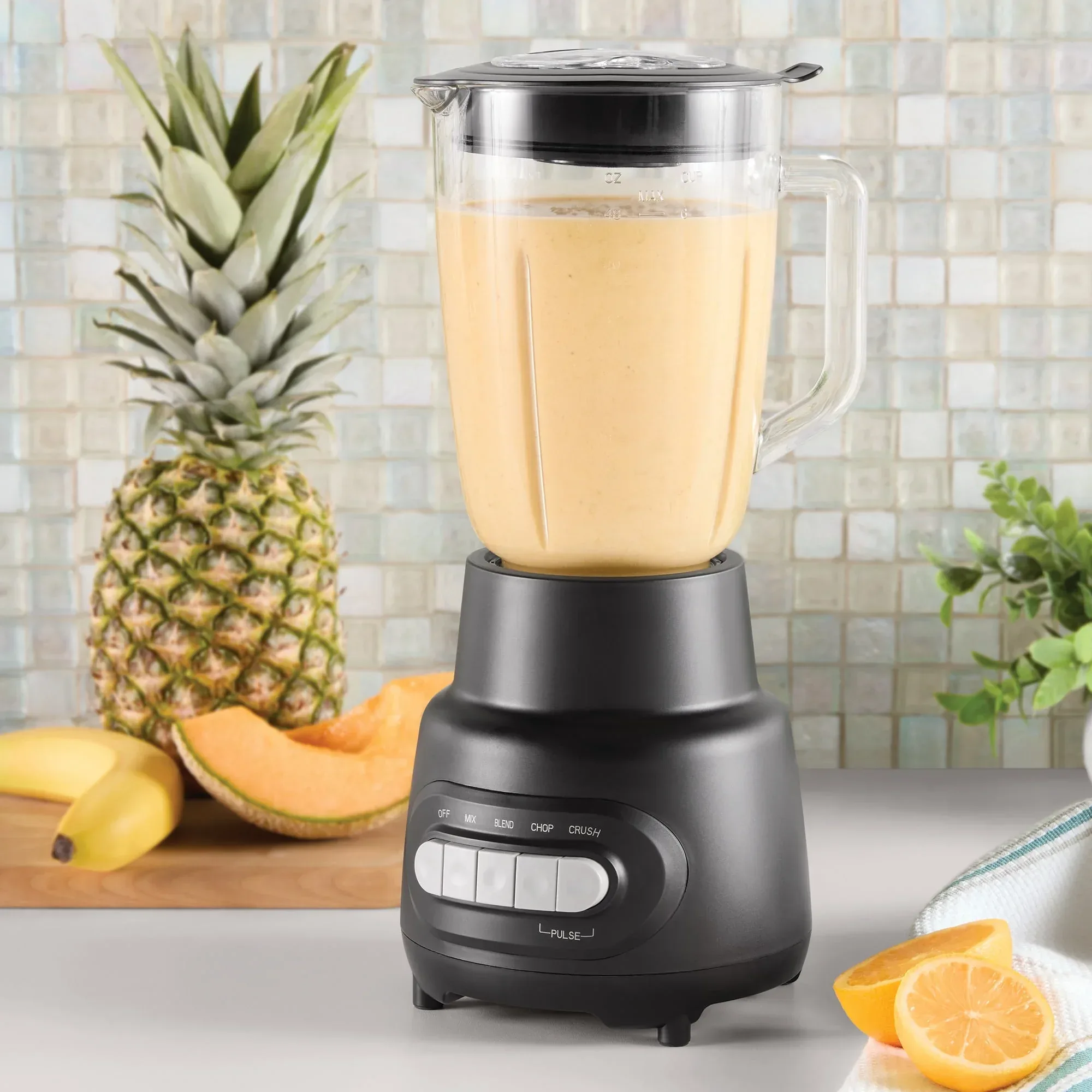 Mainstays Glass Jar 5 Speed Blender with 6-Cup Jar (48Oz) Capacity,New - Image 6