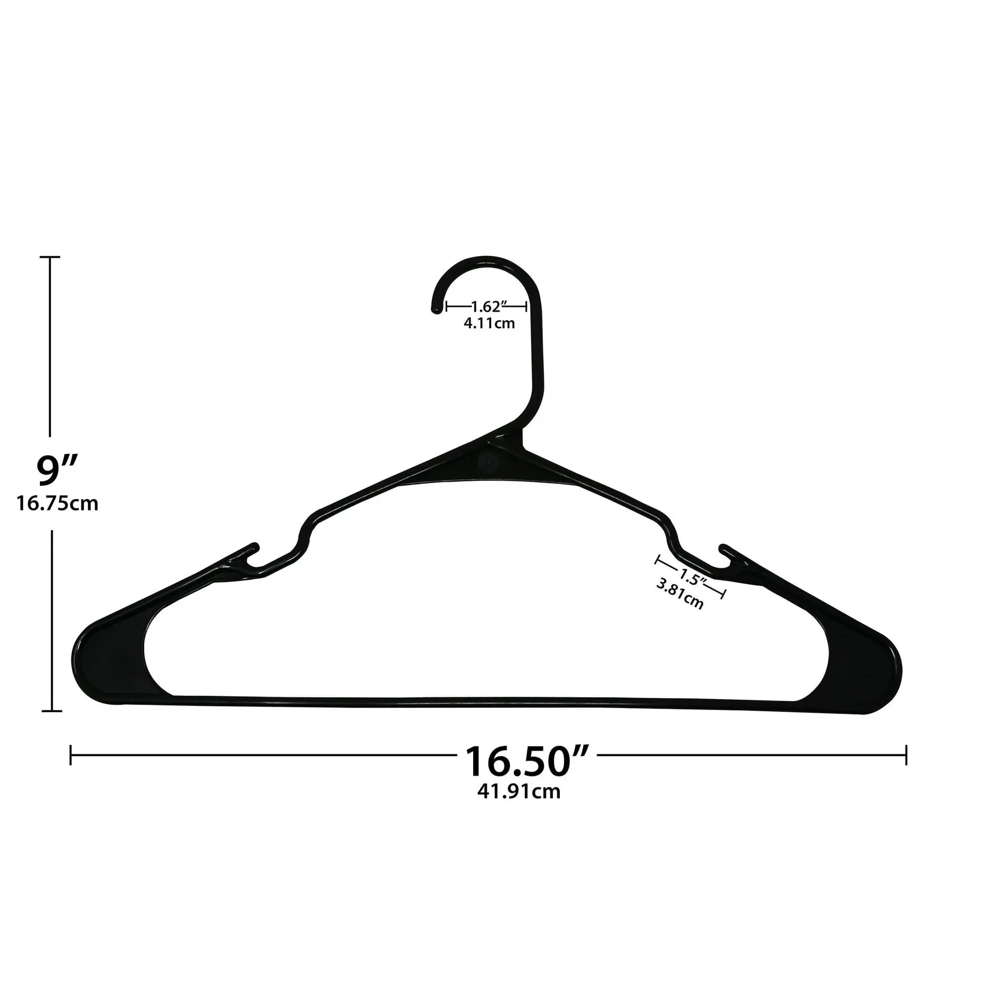 Mainstays Plastic Clothes Hangers, 50-Count, Lightweight & Durable for Everyday Use - Image 15