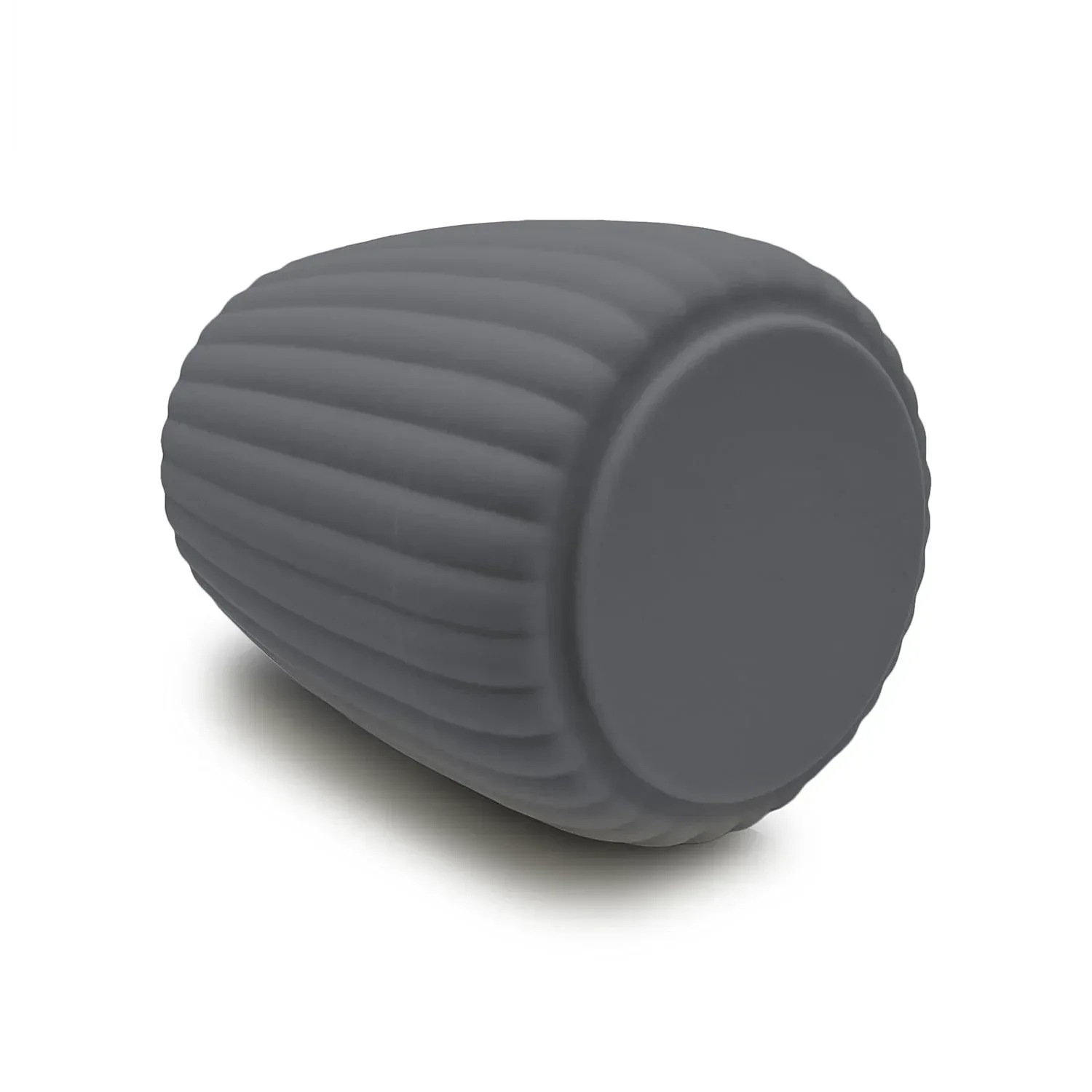 Mainstays Rubberized Plastic Ribbed Toothbrush Holder, Grey - Image 3