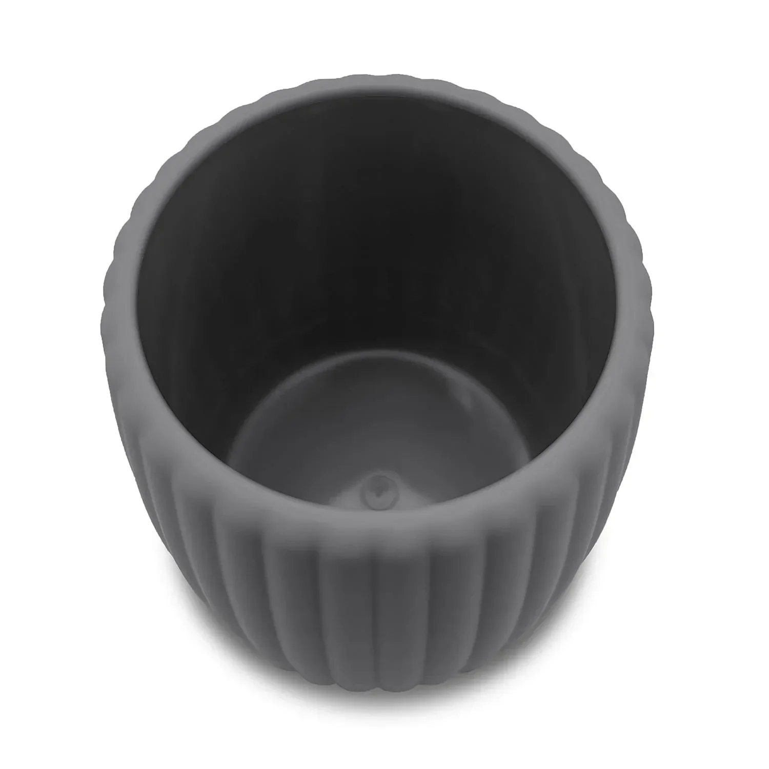 Mainstays Rubberized Plastic Ribbed Toothbrush Holder, Grey - Image 4