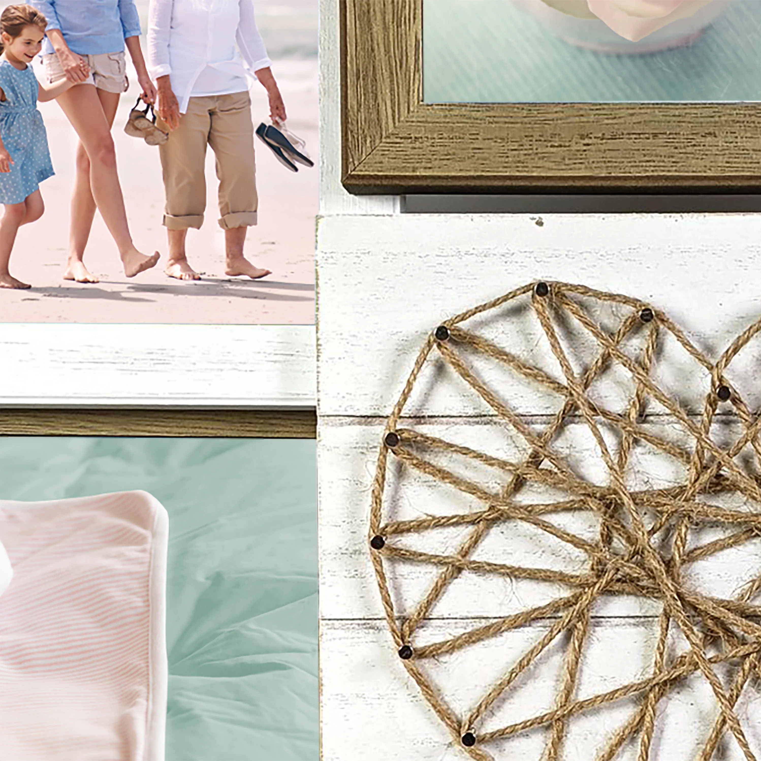 Mainstays Rustic Wood Heart 8 Photo Collage 4x6 Picture Frame - Image 5