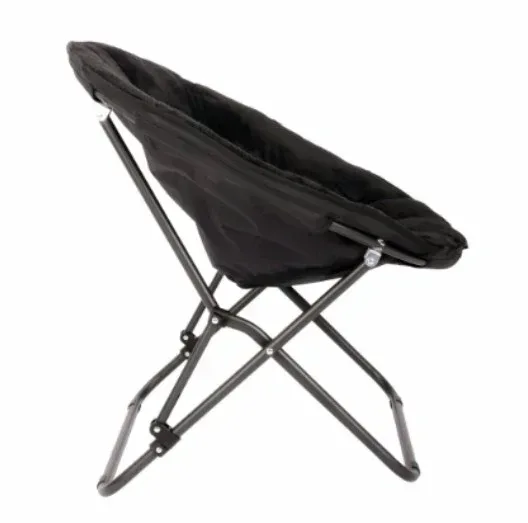 Mainstays Saucer Chair for Kids and Teens, Black - Image 4