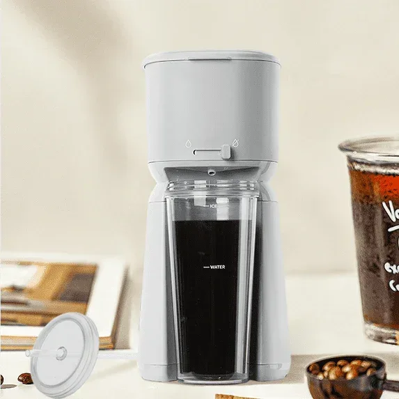 Mainstays Single Serve Iced Coffee Maker, Soft Silver - Image 4