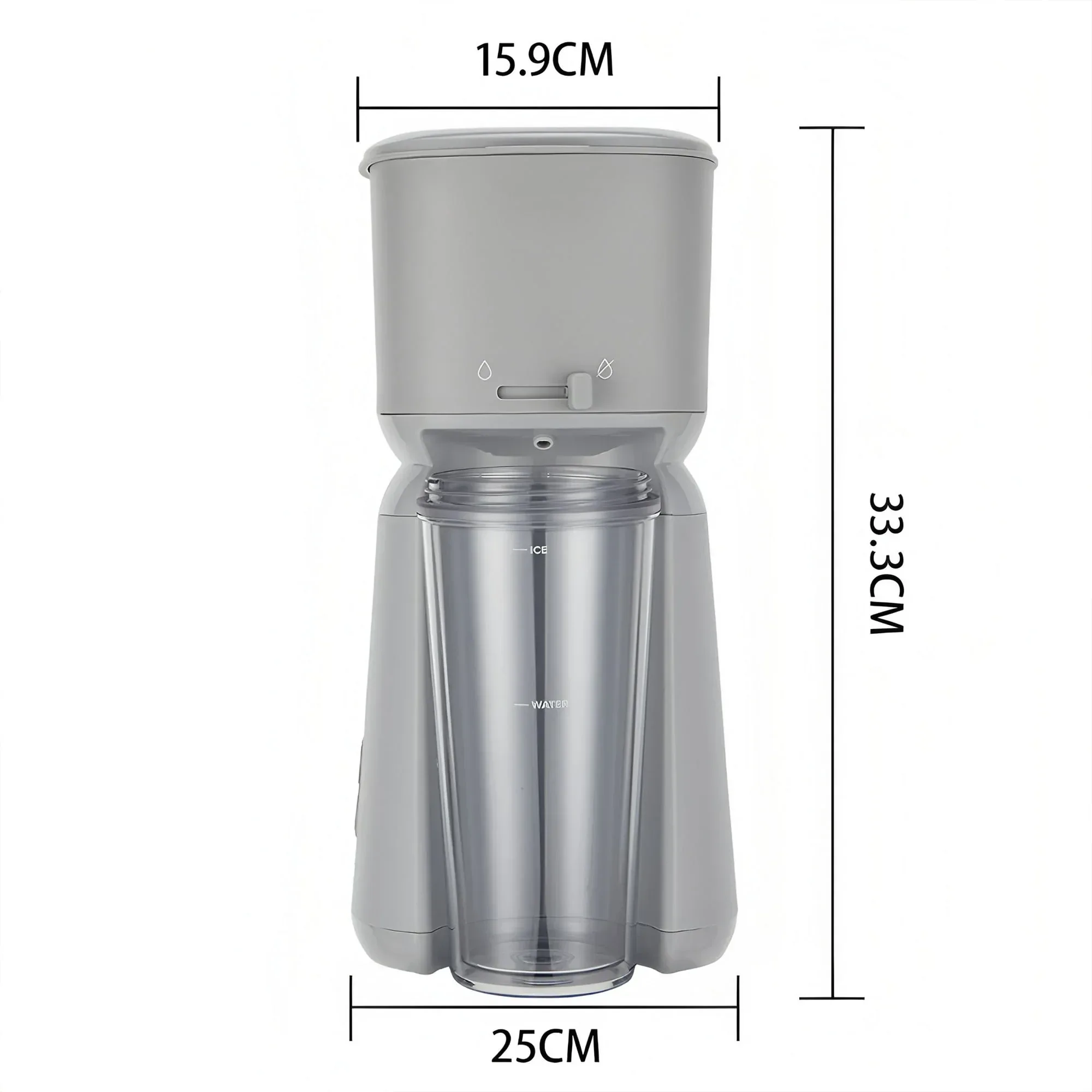 Mainstays Single Serve Iced Coffee Maker, Soft Silver - Image 8
