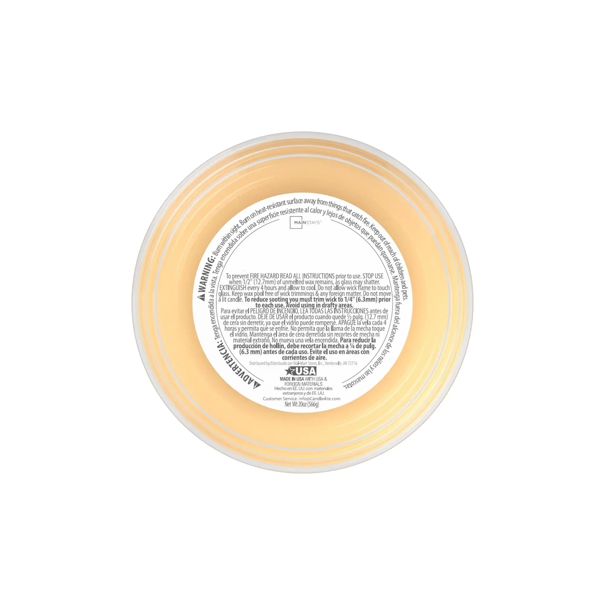 Mainstays Single-Wick Scented Jar Candle, Buttercream Cheesecake Jar, 20oz. - Image 2