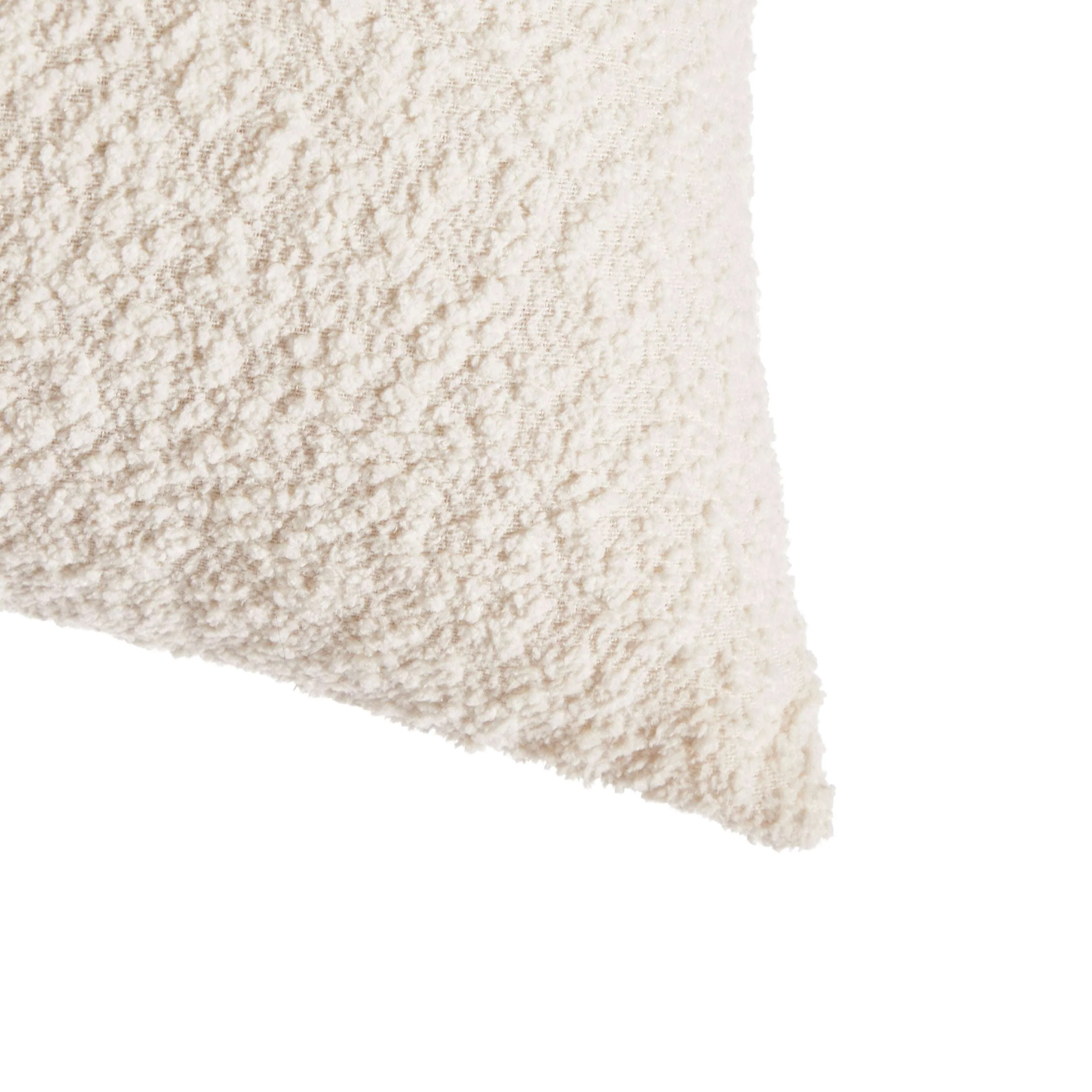 Mainstays Square Boucle Ivory Decorative Pillow For Adults, 18 in x 18 in - Image 5